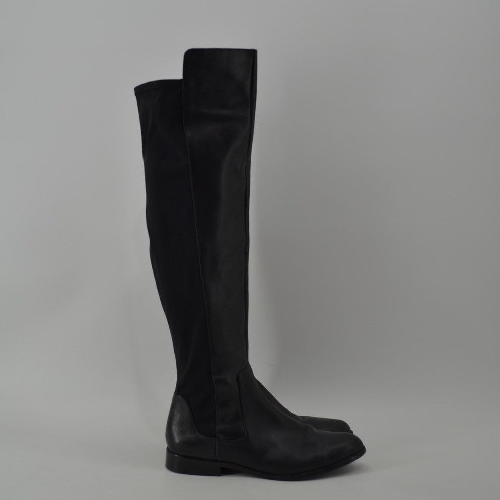 Clarks Clarks Caddy Belle Knee High Boot Leather Black Minimalist 7 Size US 7 / IT 37 - 4 Thumbnail