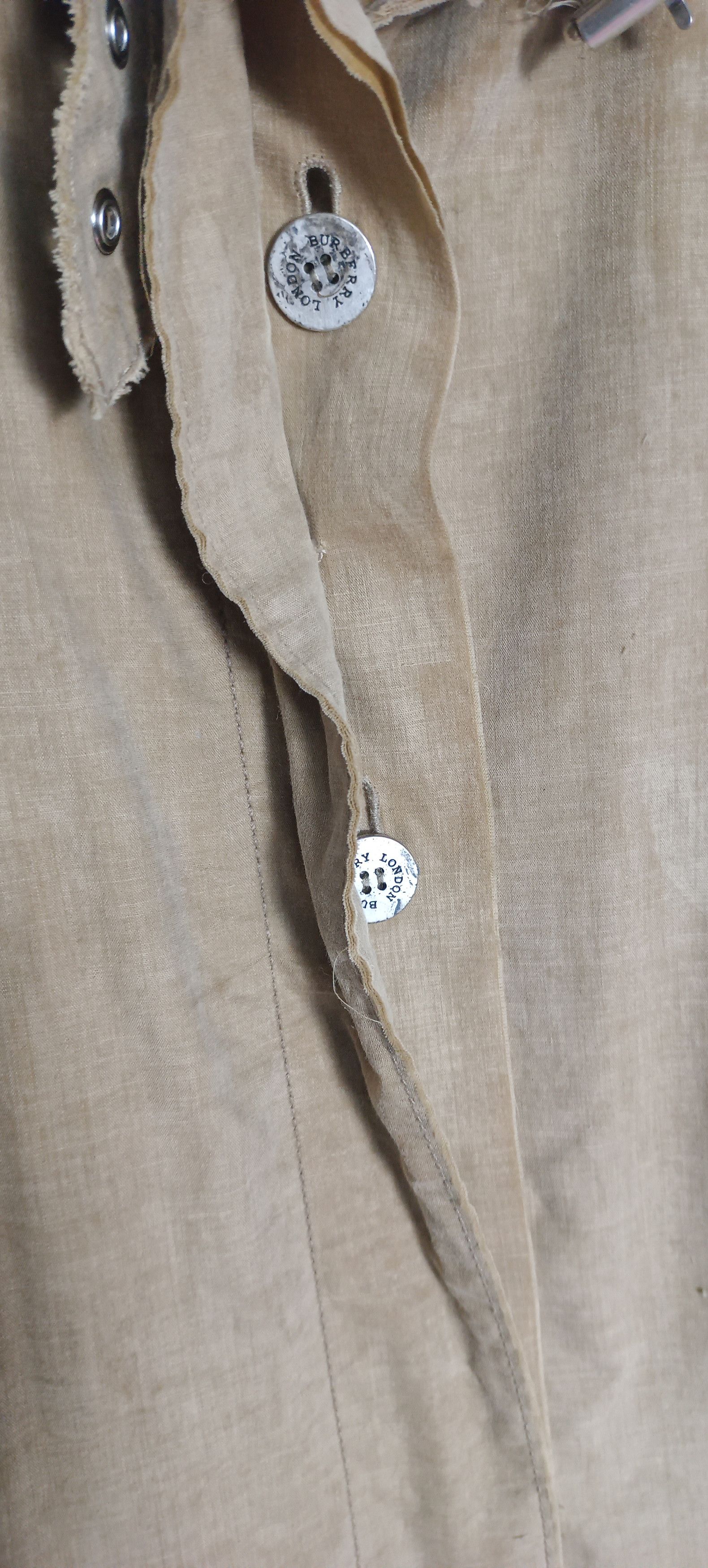 Burberry Design Rare 🔥Burberry Trench Coat design hairy thread Size US XS / EU 42 / 0 - 17 Thumbnail