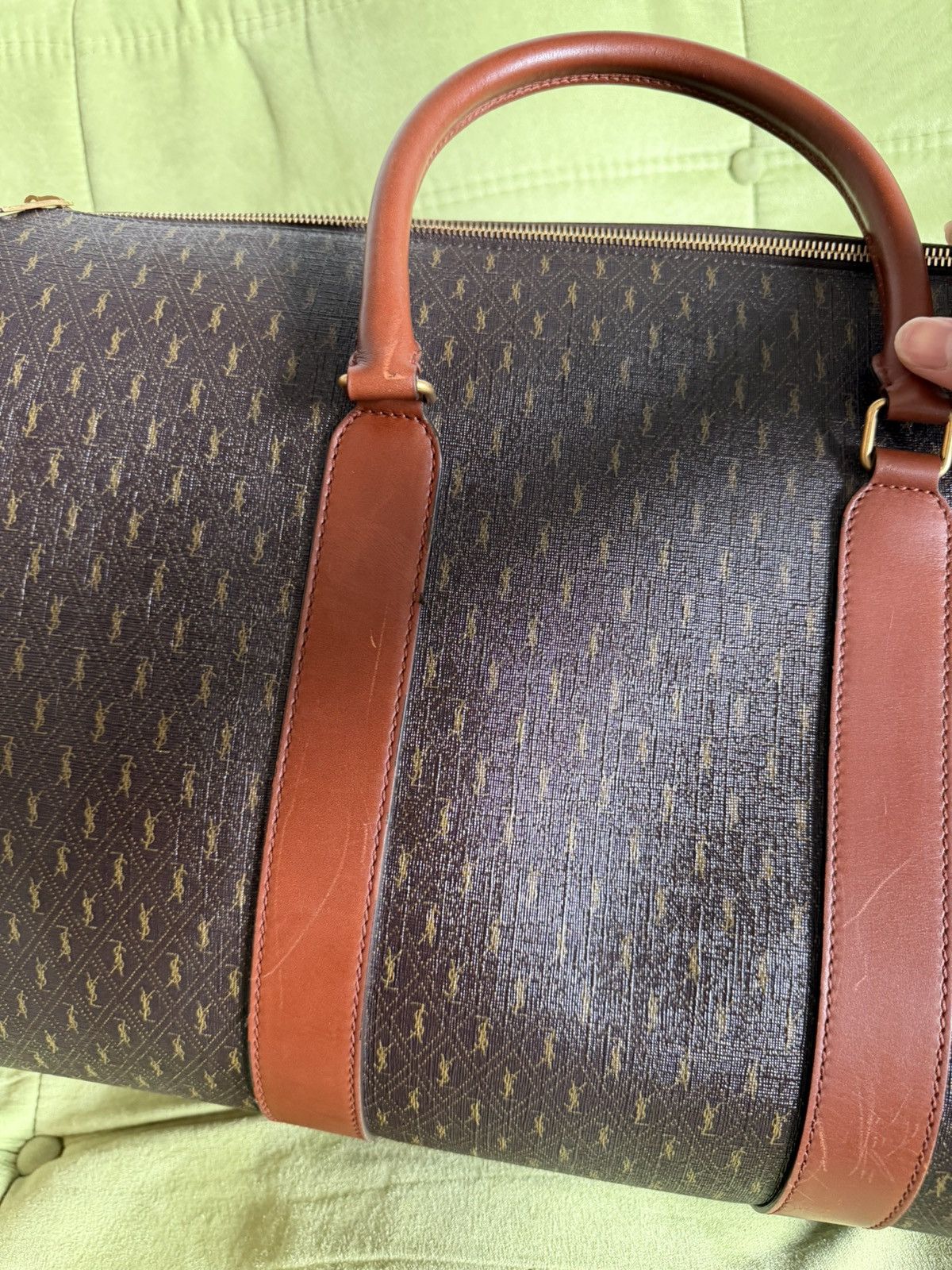 Saint Laurent Paris $2200 48H Monogram Duffle Bag Size ONE SIZE - 6 Thumbnail