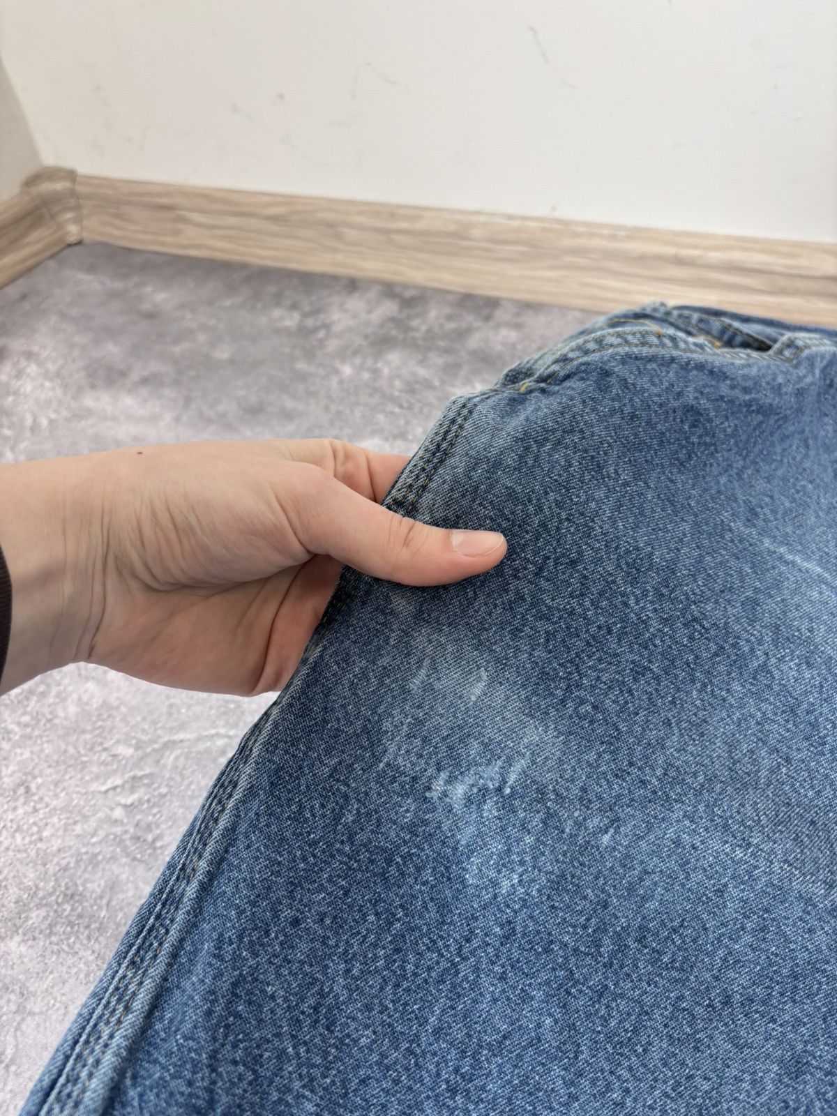 Carhartt Vintage Carhartt Men’s Blue Denim Jeans USA Workwear Size US 40 / EU 56 - 13 Thumbnail