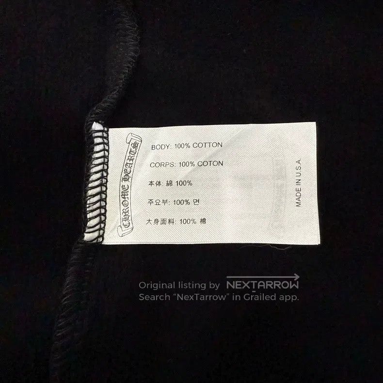 CHROME HEARTS Size M Comic zipper hoodie