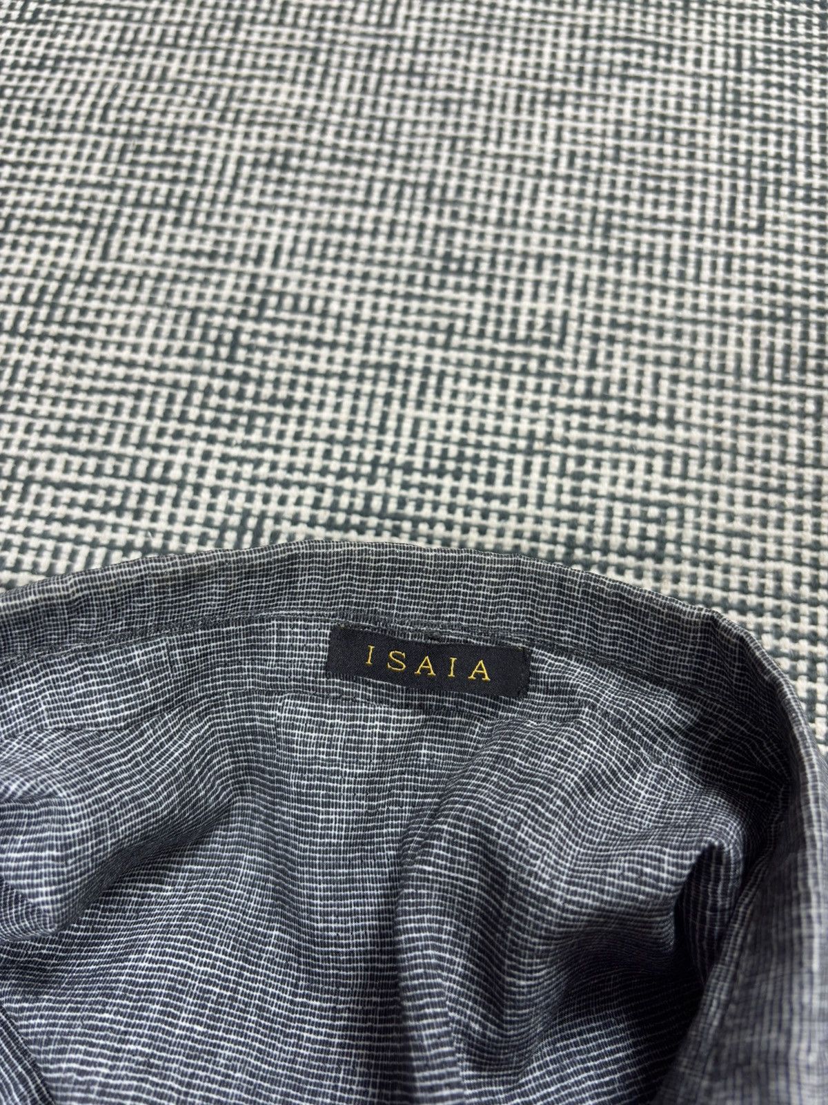 Isaia Isaia heritage poly micro comp sport blazer jacket luxury Size 46R - 5 Thumbnail