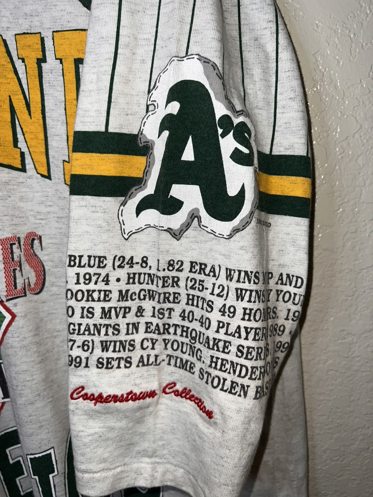 Cooperstown Collection Vintage Oakland Athletics 3/4 Length Sleeve Shirt Size Large Size US L / EU 52-54 / 3 - 2 Thumbnail