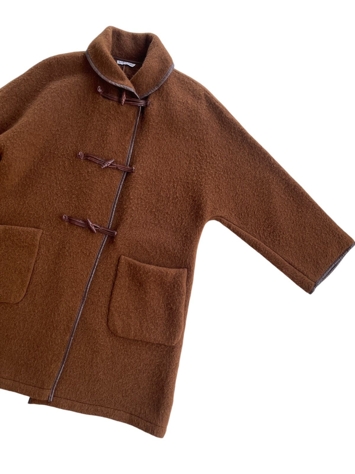 Calvin Klein CK Wool Mohair Duffle Coat Oversized Size L / US 10 / IT 46 - 4 Thumbnail
