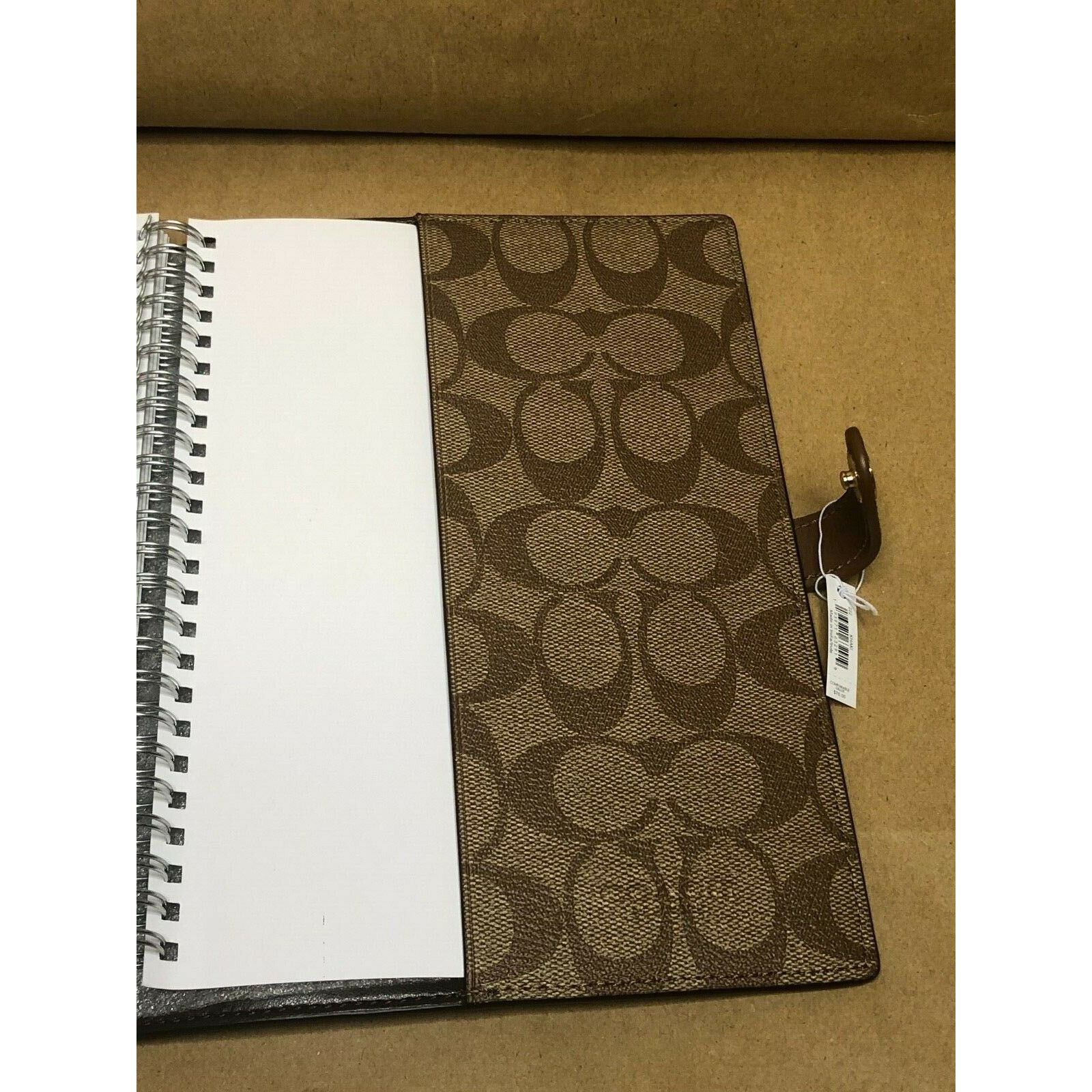 Coach Coach Notebook in Signature Canvas w/ Leather Lined Pages Size ONE SIZE - 5 Thumbnail