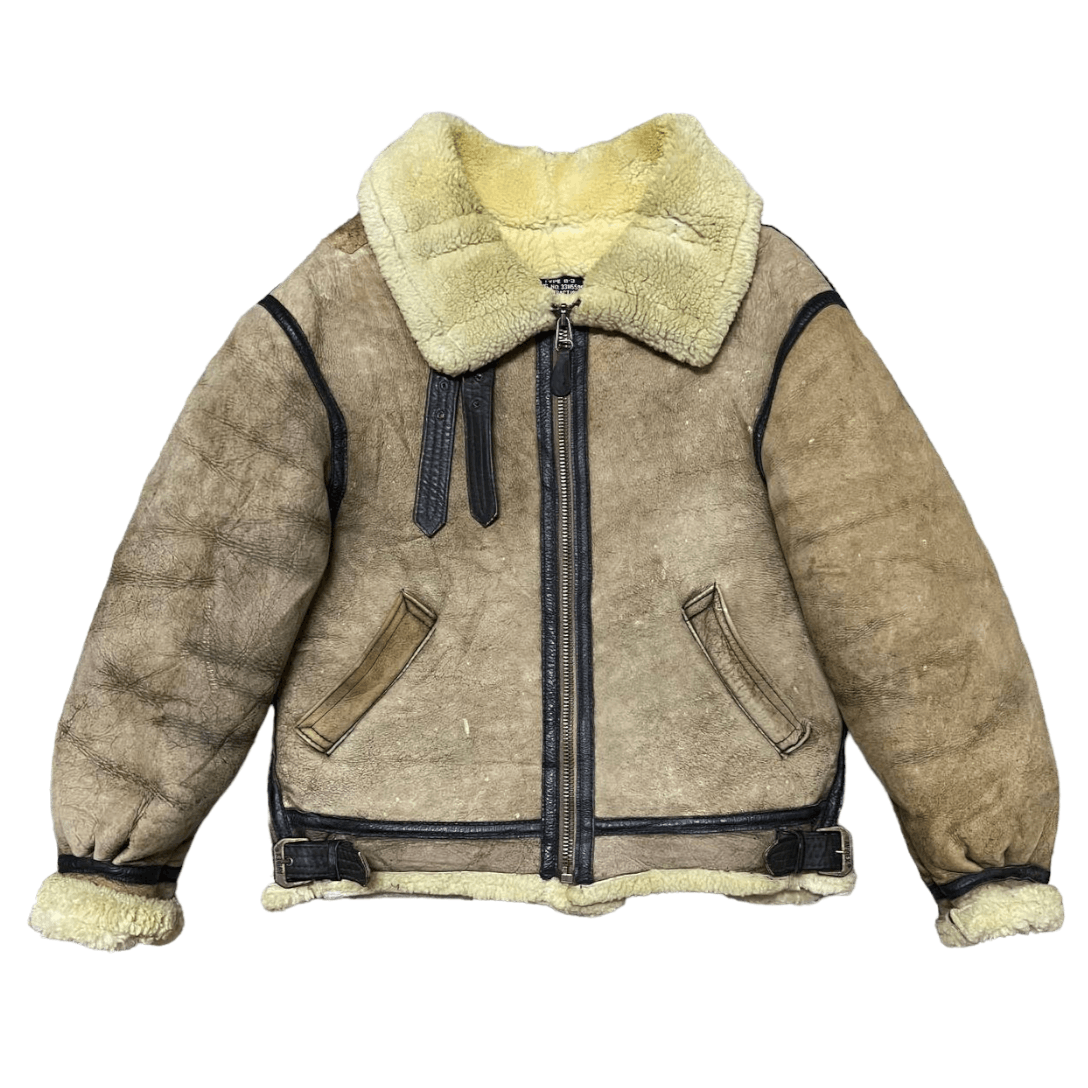 Avirex Vintage 80's Avirex B 3 Sheepskin Leather Jacket Shearling Size US M / EU 48-50 / 2 - 1 Thumbnail