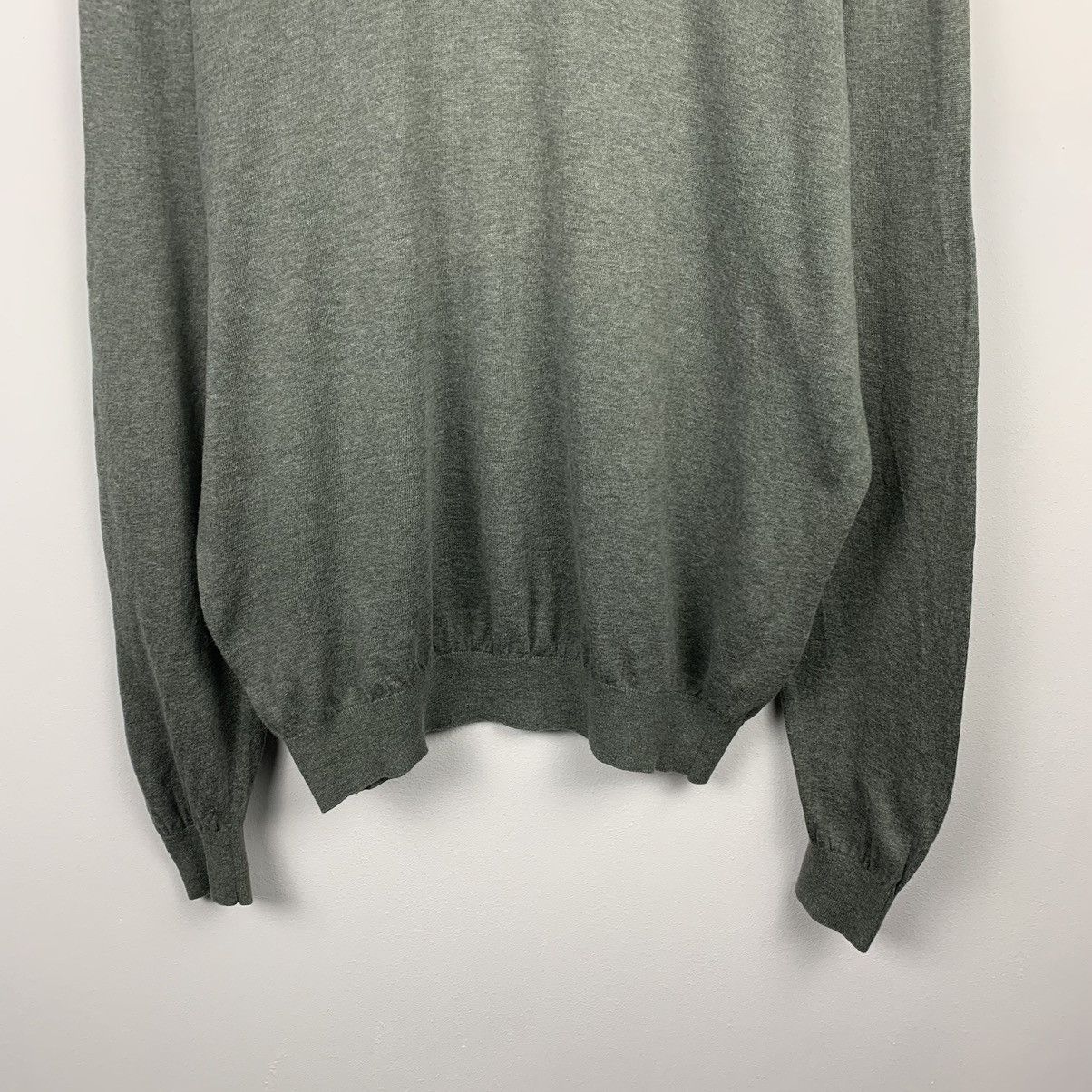Suitsupply Men’s Suitsupply Linen Cotton Green Sweater Size XXL Size US XXL / EU 58 / 5 - 3 Thumbnail