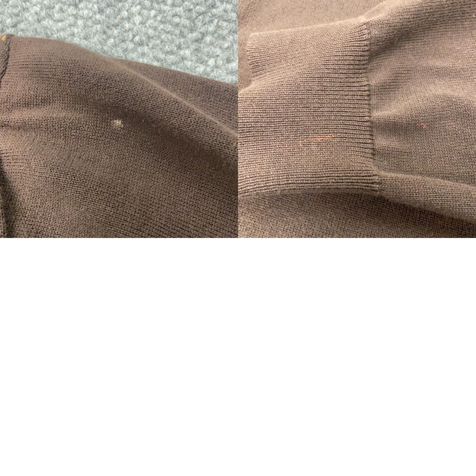 Talbots VINTAGE: No — Talbots Sweater Mens Large Brown 1/4 Zip Pullover Long Sleeve Pima Cotton Size US L / EU 52-54 / 3 - 8 Thumbnail