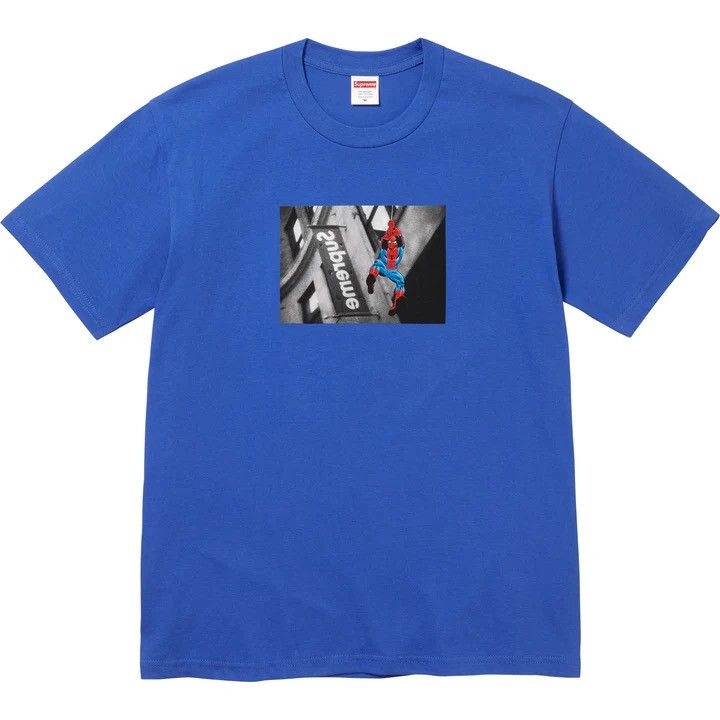 Supreme SS26 Supreme Spiderman Blue Tee Size US M / EU 48-50 / 2 - 1 Thumbnail