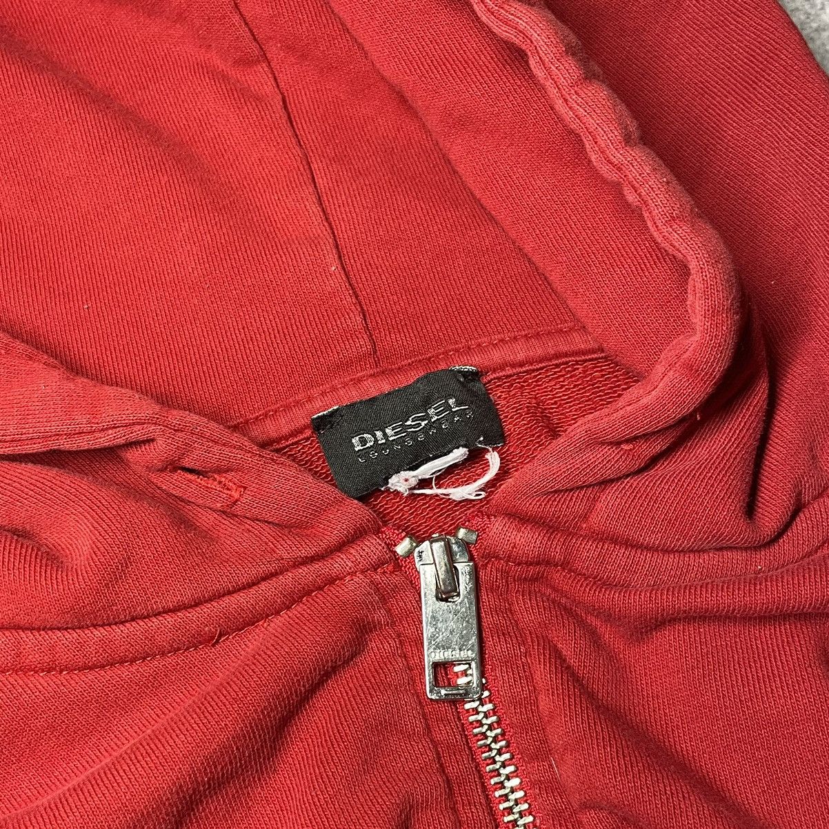 Diesel × Vintage Crazy Vintage Diesel Zip Hoodie Red Y2K Size US M / EU 48-50 / 2 - 3 Thumbnail