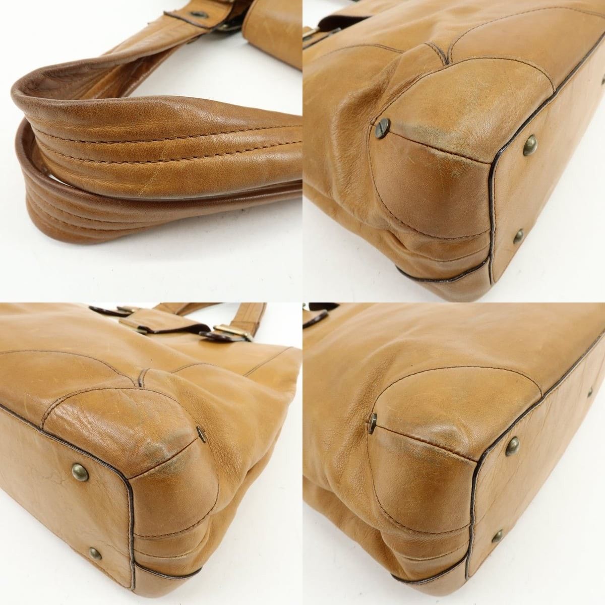 Chloe Chloe Maroquinerie Leather Tote Tan Size ONE SIZE - 5 Thumbnail