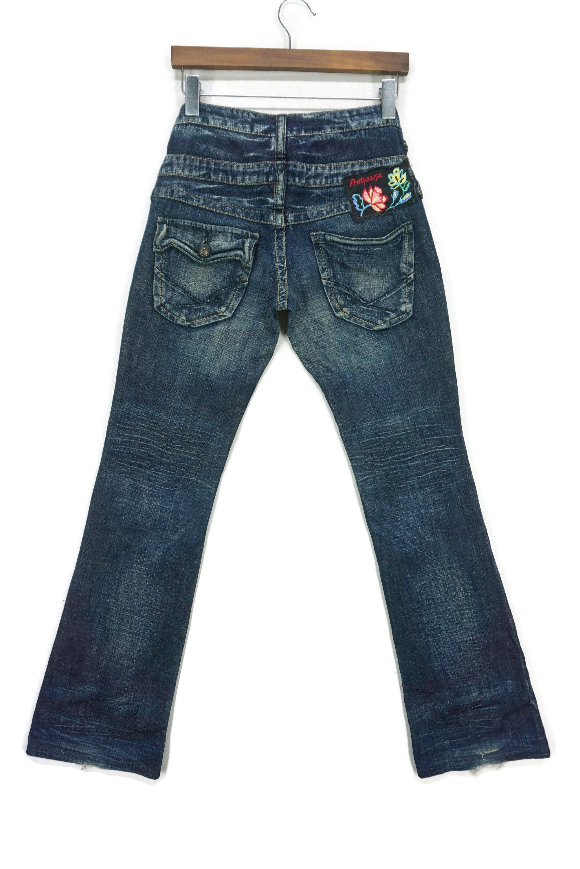 Japanese Brand Antgauge Platinum Bootcut Flare Double Waist Jeans Size US 31 - 1 Thumbnail