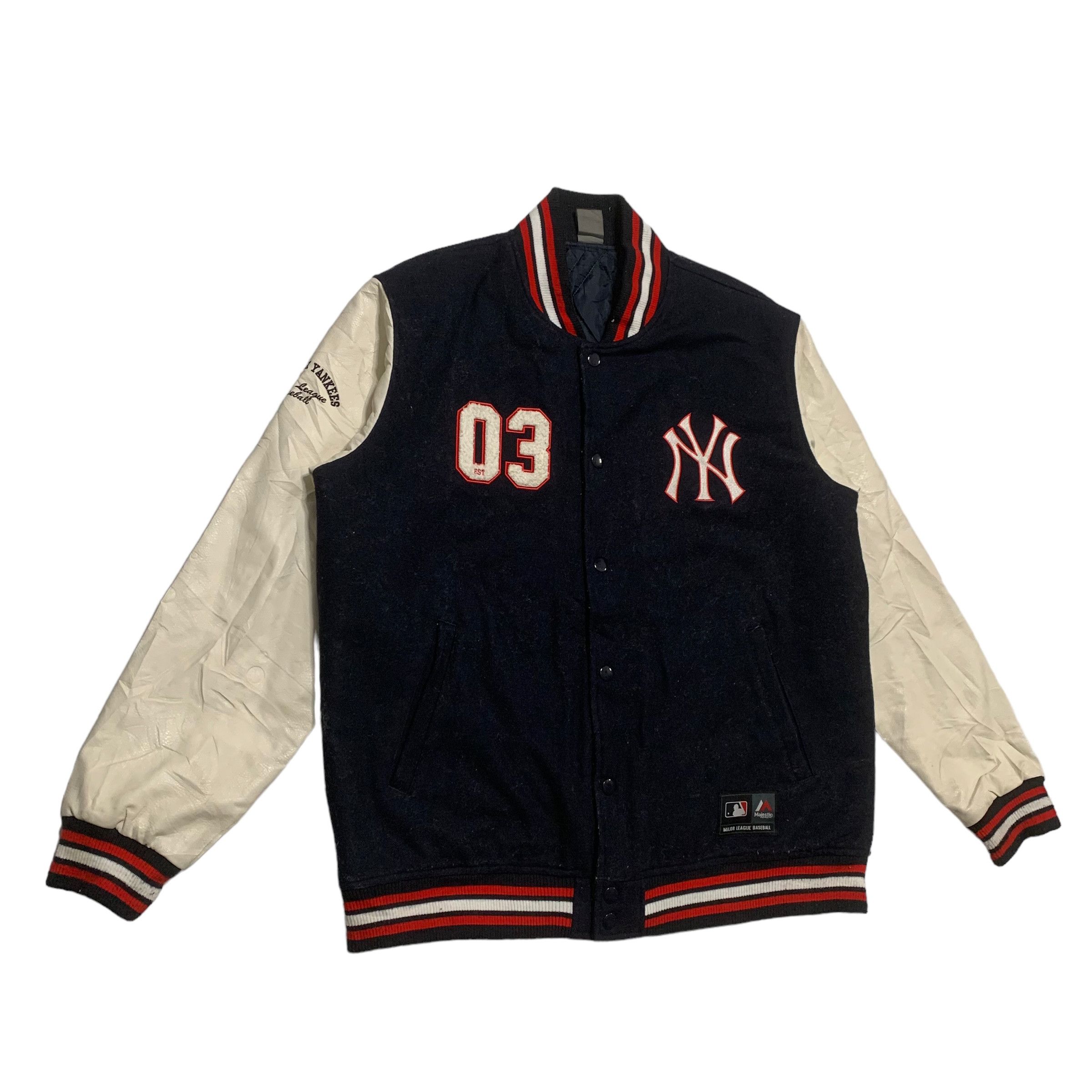 Majestic Majestic MLB New York Yankees Varsity Jacket Size US XL / EU 56 / 4 - 2 Thumbnail