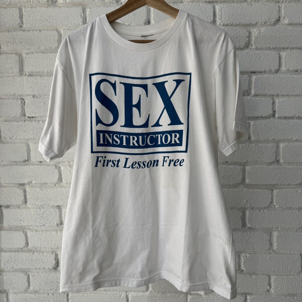 Vintage Sex Instructor Tee Size US L / EU 52-54 / 3 - 1 Thumbnail