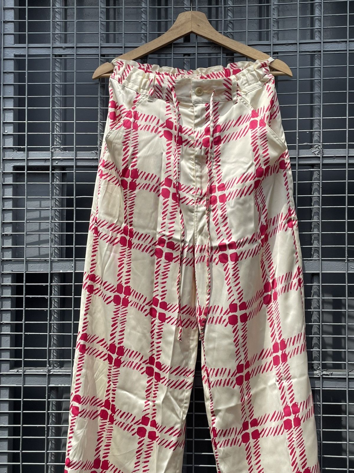 Marni × Uniqlo Plaid Wide-Leg Pants Size 28" / US 6 / IT 42 - 1 Thumbnail