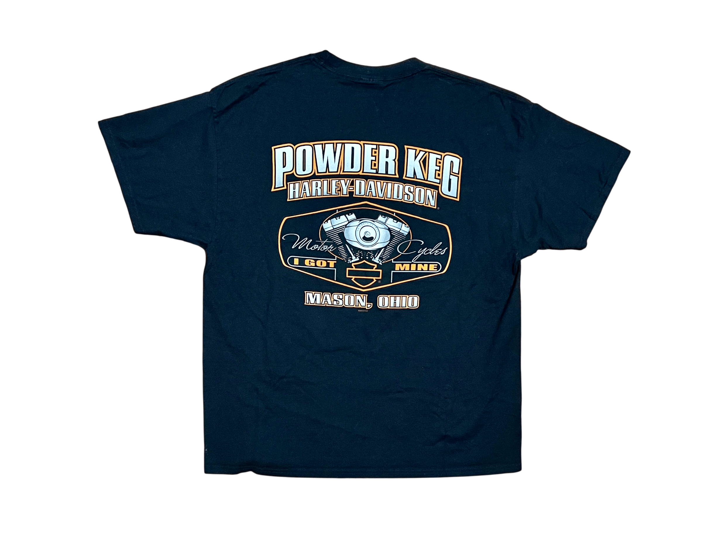 Harley Davidson Harley Davidson Motorcycles Vintage Powder Keg T-Shirt Size US XL / EU 56 / 4 - 2 Thumbnail
