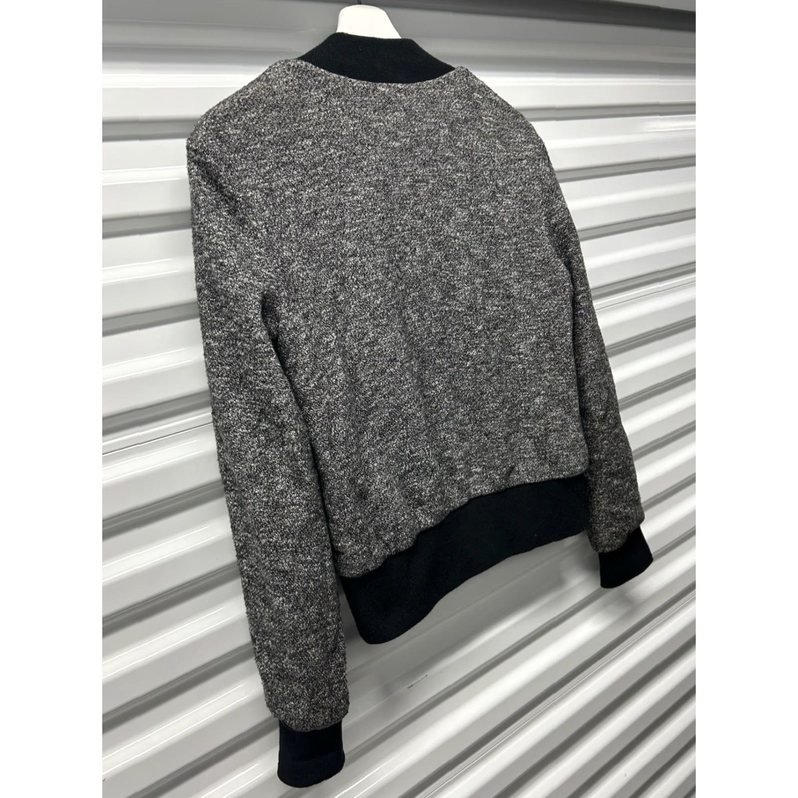 Vintage Womens Kenar Motorcycle Gray Knit Full Zip Jacket S Size S / US 4 / IT 40 - 4 Thumbnail