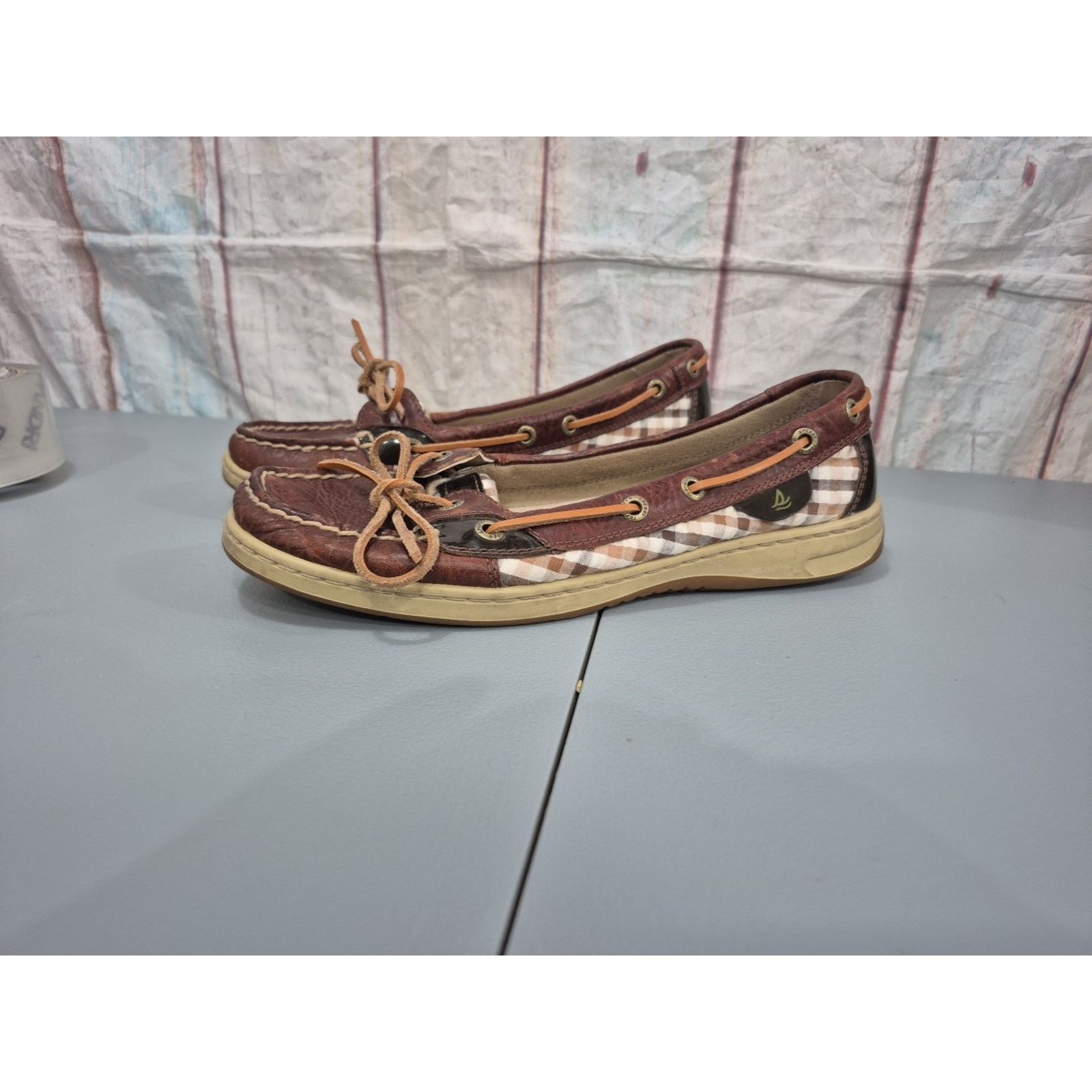 Sperry Sperry Angelfish Top Sider Plaid Slip On Boat Shoes Size 8M Size US 8 / IT 38 - 2 Thumbnail