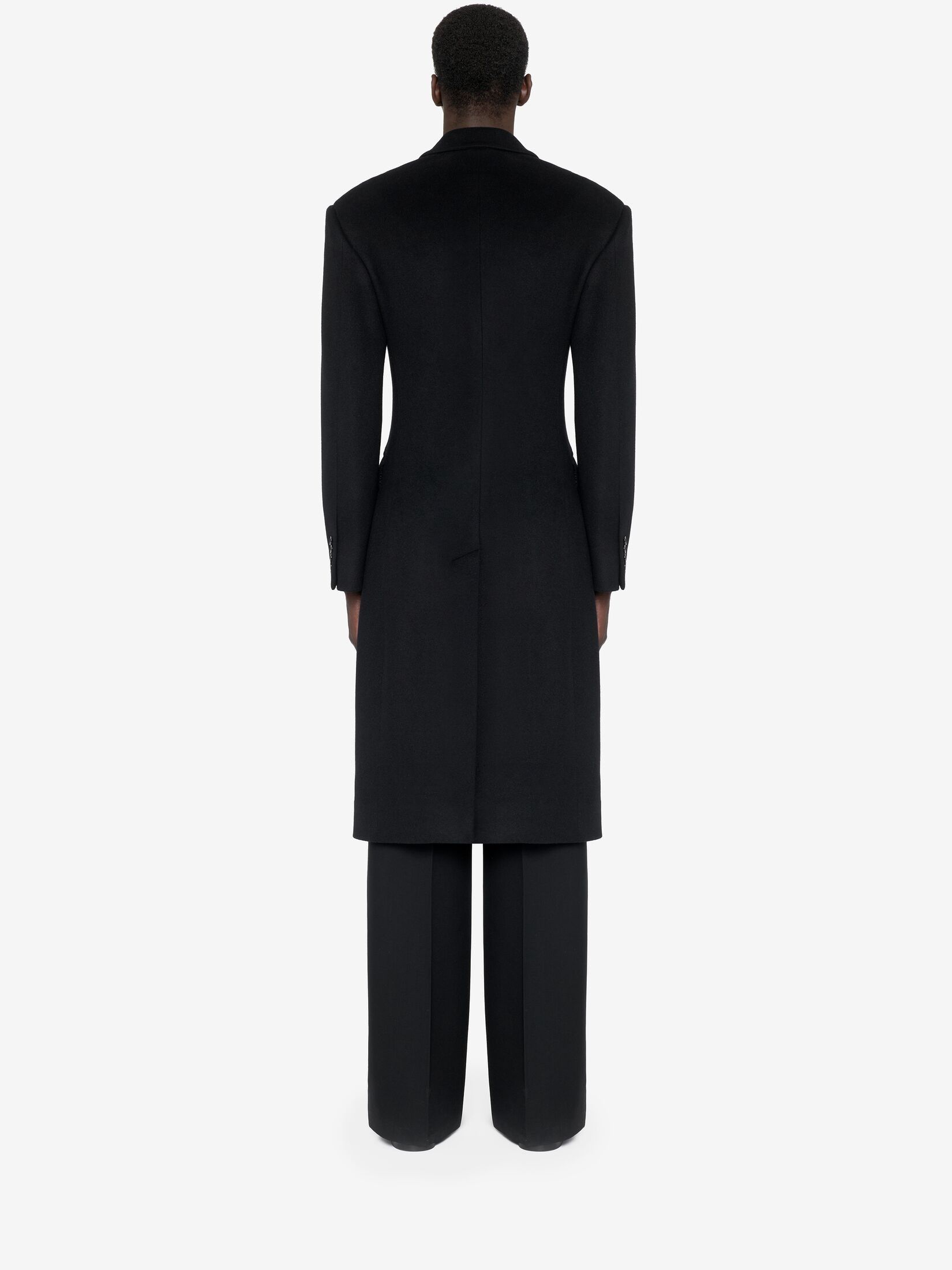 Alexander McQueen o1w1db10725 Wide Shoulder Fitted Coat in Black Size US M / EU 48-50 / 2 - 4 Thumbnail