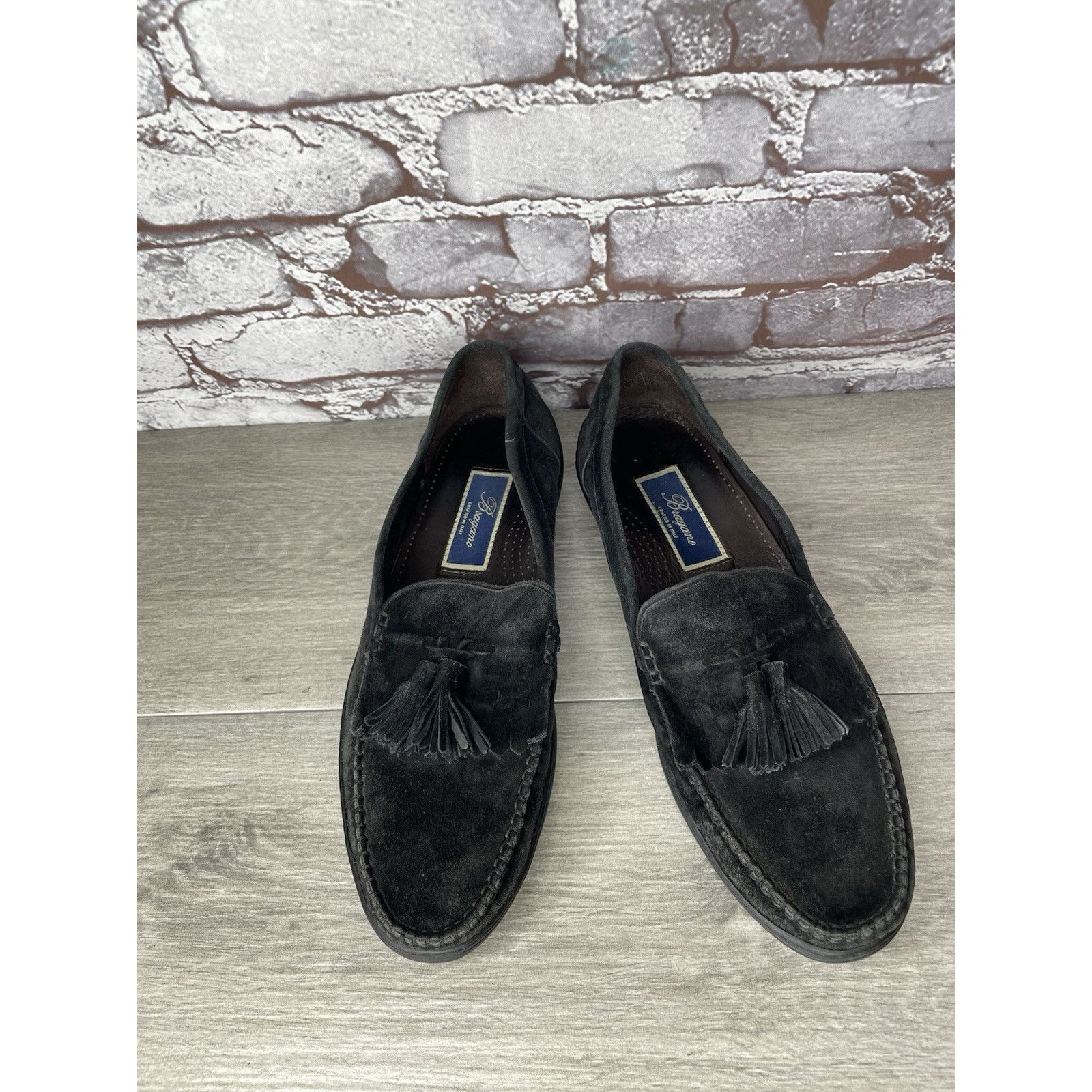 Cole Haan Bragano Cole Haan Black Suede Leather Dress Tassel Loafers S Size US 10 / EU 43 - 15 Thumbnail