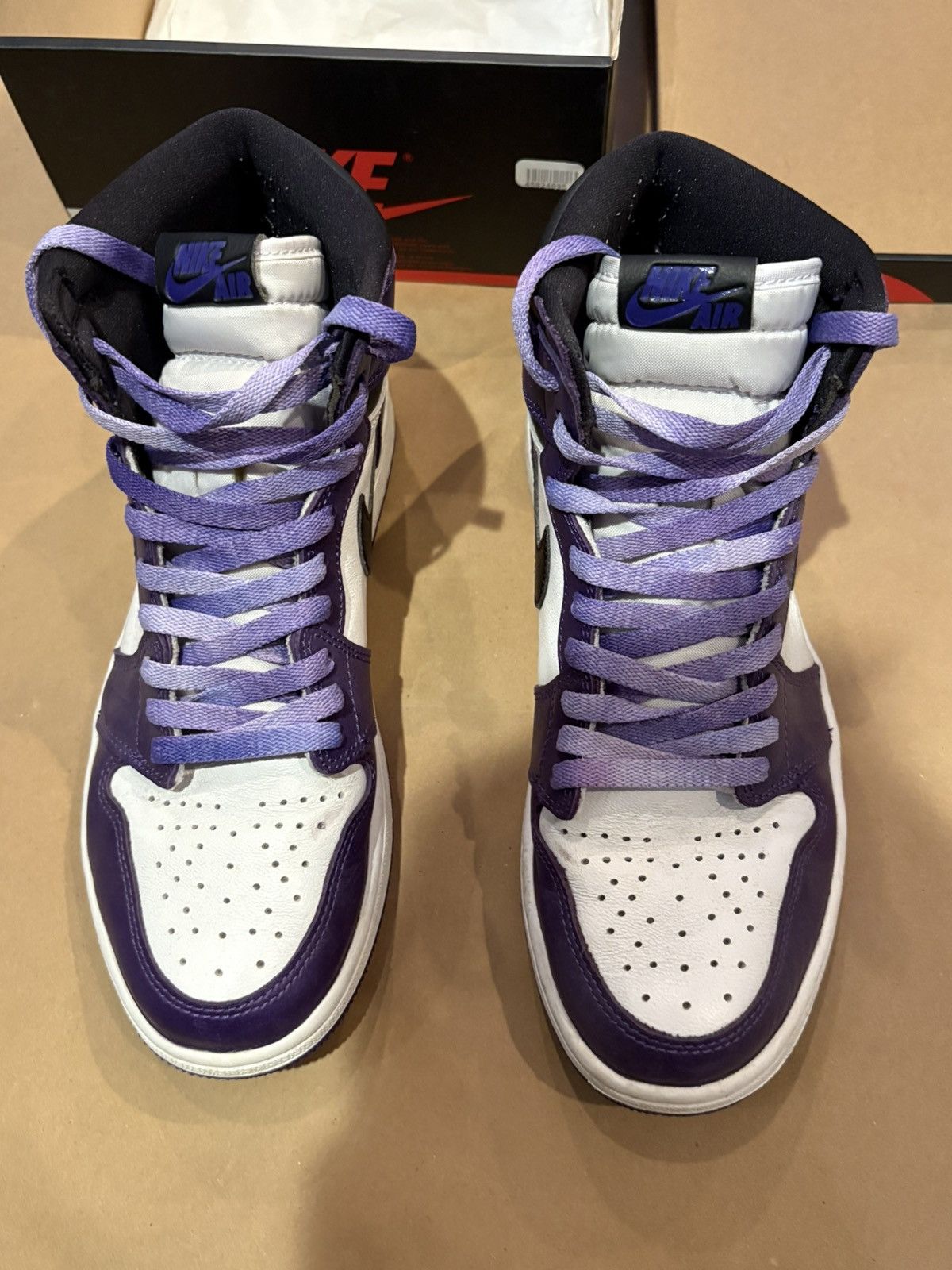 Jordan Brand Air Jordan 1 Retro High OG Court Purple Size US 9 / EU 42 - 4 Thumbnail