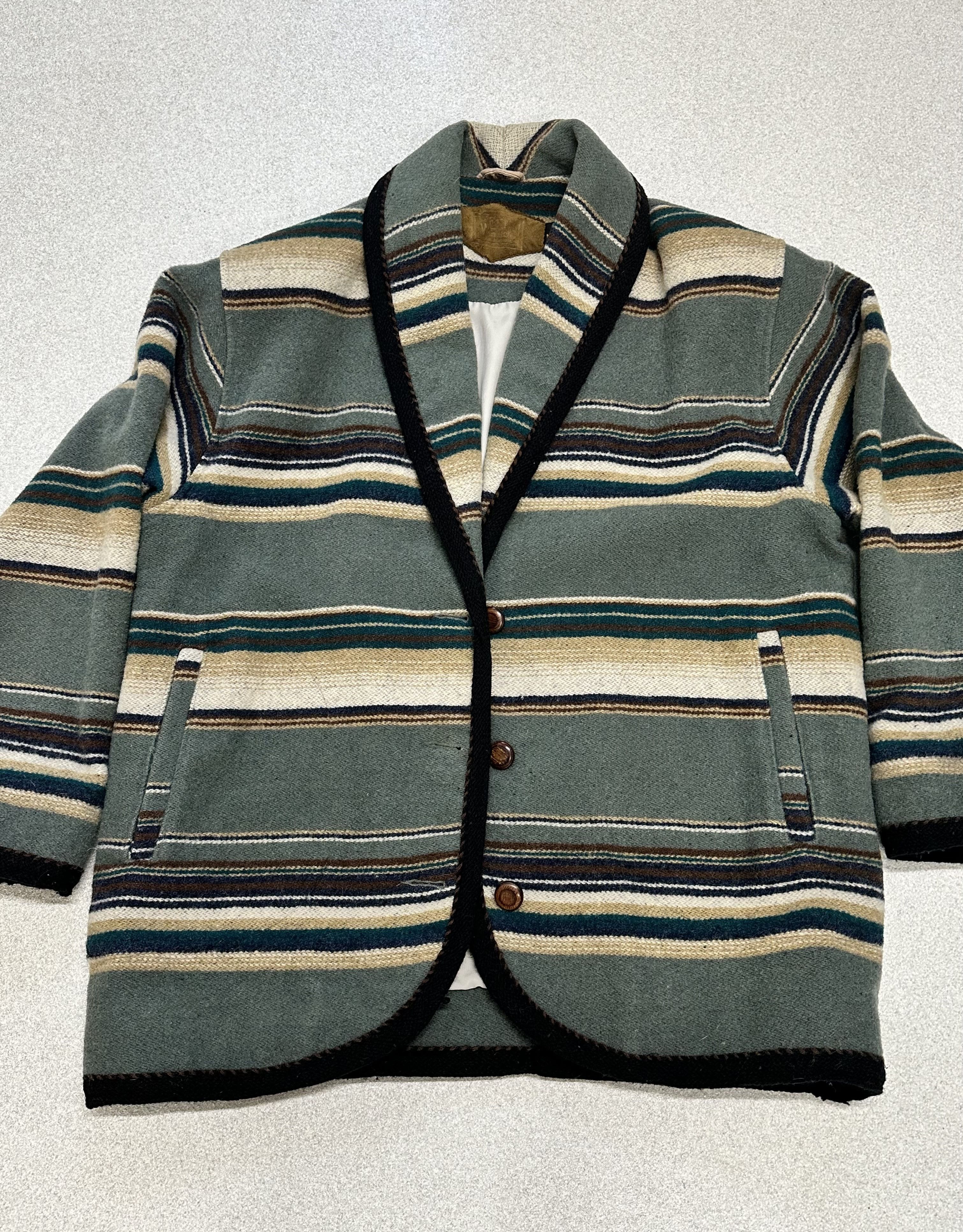 Woolrich Woolen Mills Vintage Woolrich Chore Coat Jacket Medium USA Wool Striped Size US M / EU 48-50 / 2 - 1 Thumbnail