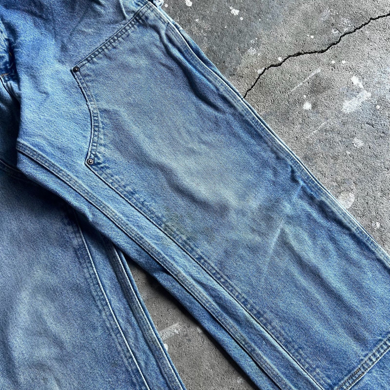 Carhartt × Vintage Carhartt denim blue jean double knee work carpenter pants Size US 30 / EU 46 - 7 Thumbnail