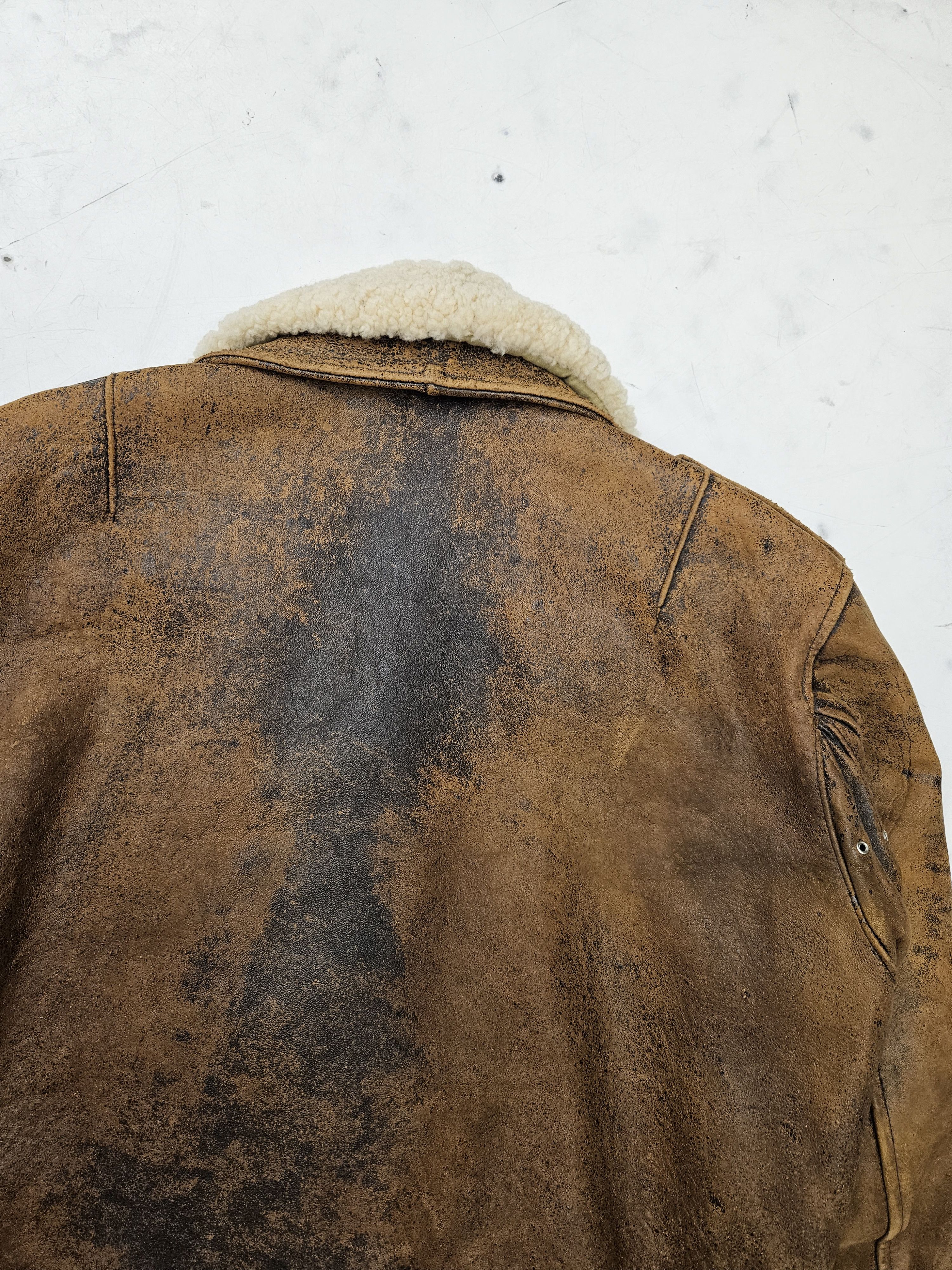 Chevignon Vintage chevignon distressed aviator bomber leather jacket Size US M / EU 48-50 / 2 - 12 Thumbnail
