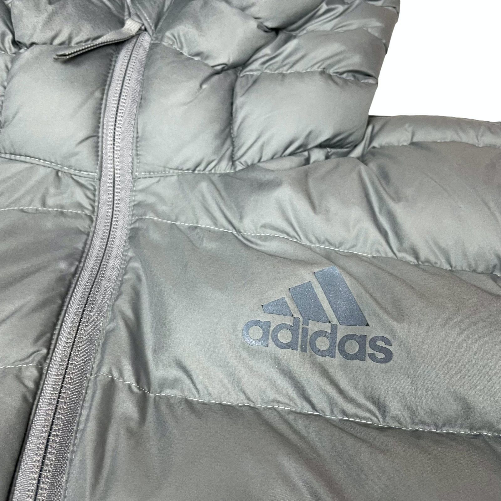 Adidas Adidas Men Gray Long Sleeve Full Zip Hooded Puffer Jacket S Size US S / EU 44-46 / 1 - 3 Thumbnail