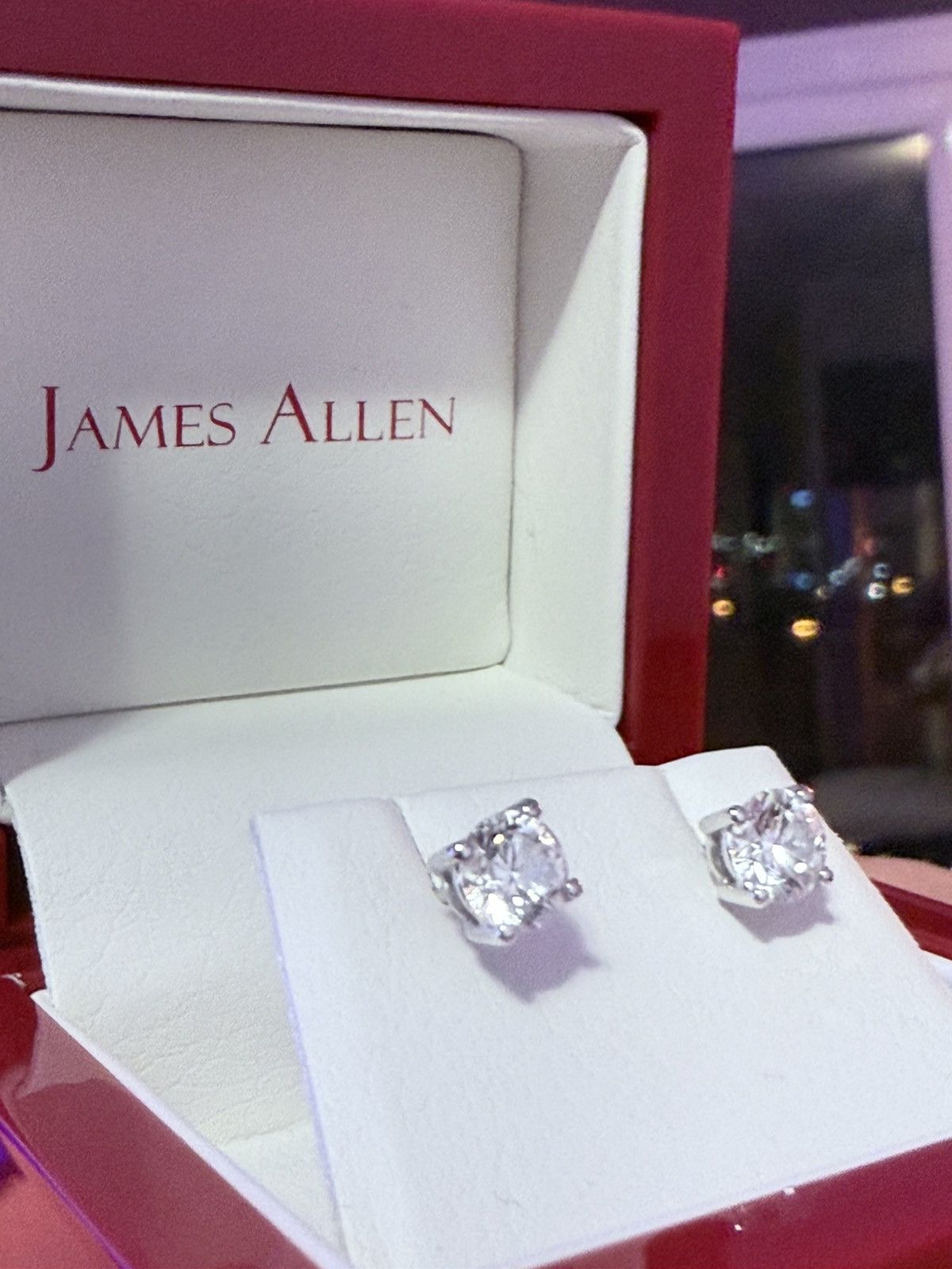 Designer James Allen 14K Lab-Grown Diamond Stud Earrings 1.50 CTW Size ONE SIZE - 4 Thumbnail