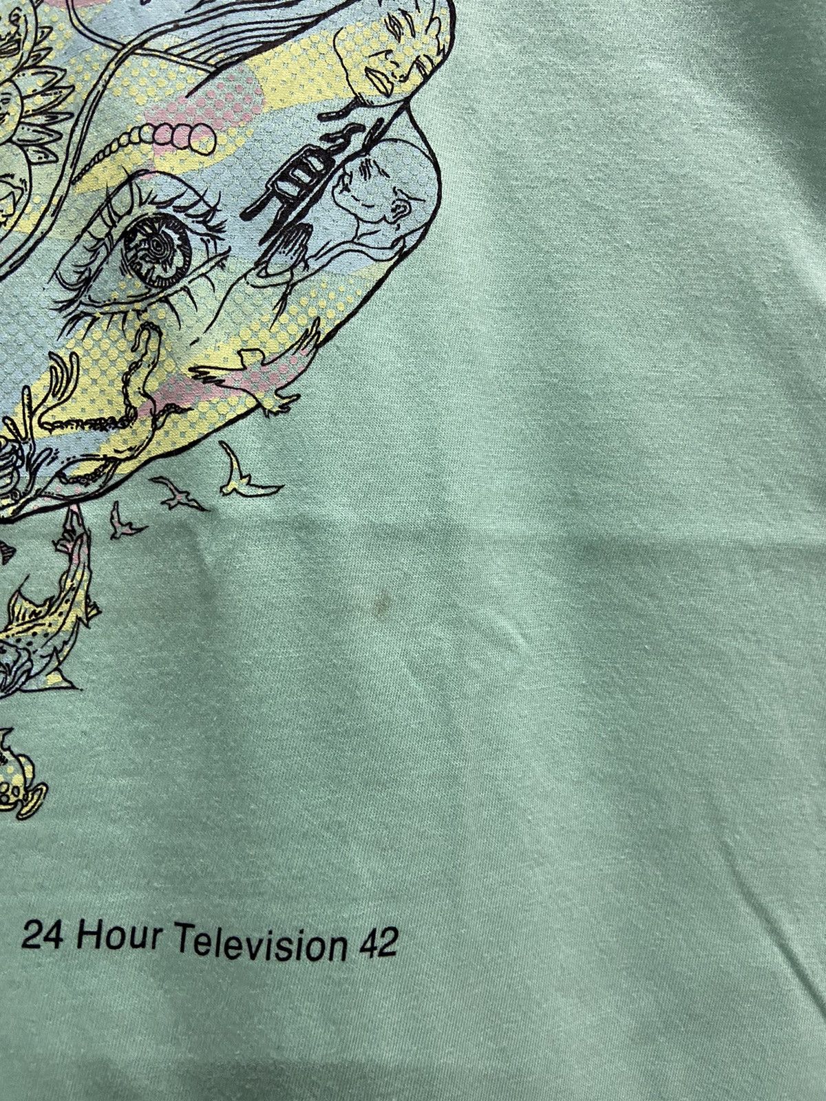 Japanese Brand 24HOUR TELEVISION 42 TAKASHI MURAKAMI ART TEE SHIRT Size US L / EU 52-54 / 3 - 5 Thumbnail