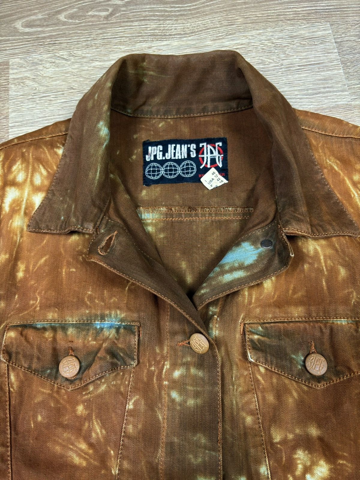 Jean Paul Gaultier × Vintage Jean Paul Gaultier Denim Flame Jacket Size US S / EU 44-46 / 1 - 4 Thumbnail