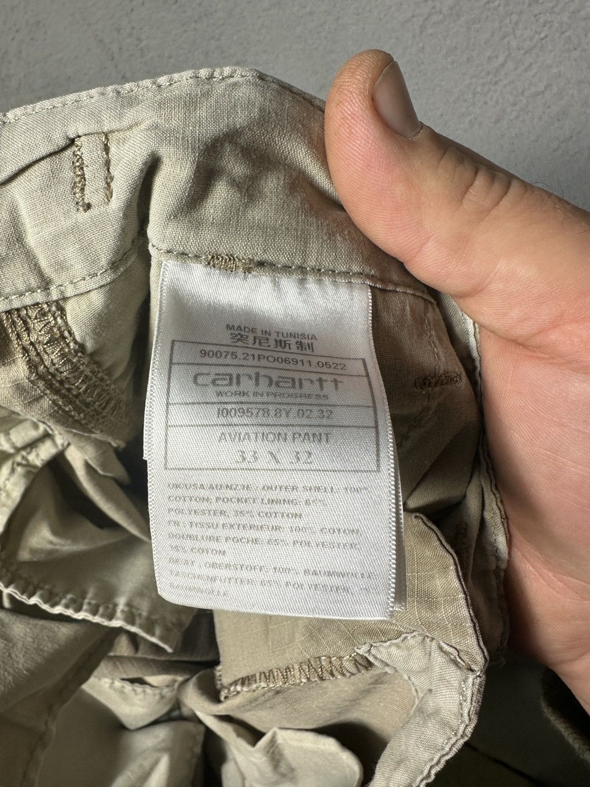 Carhartt × Carhartt Wip × Vintage Carhartt WIP Aviation Pant Size US 33 - 8 Thumbnail