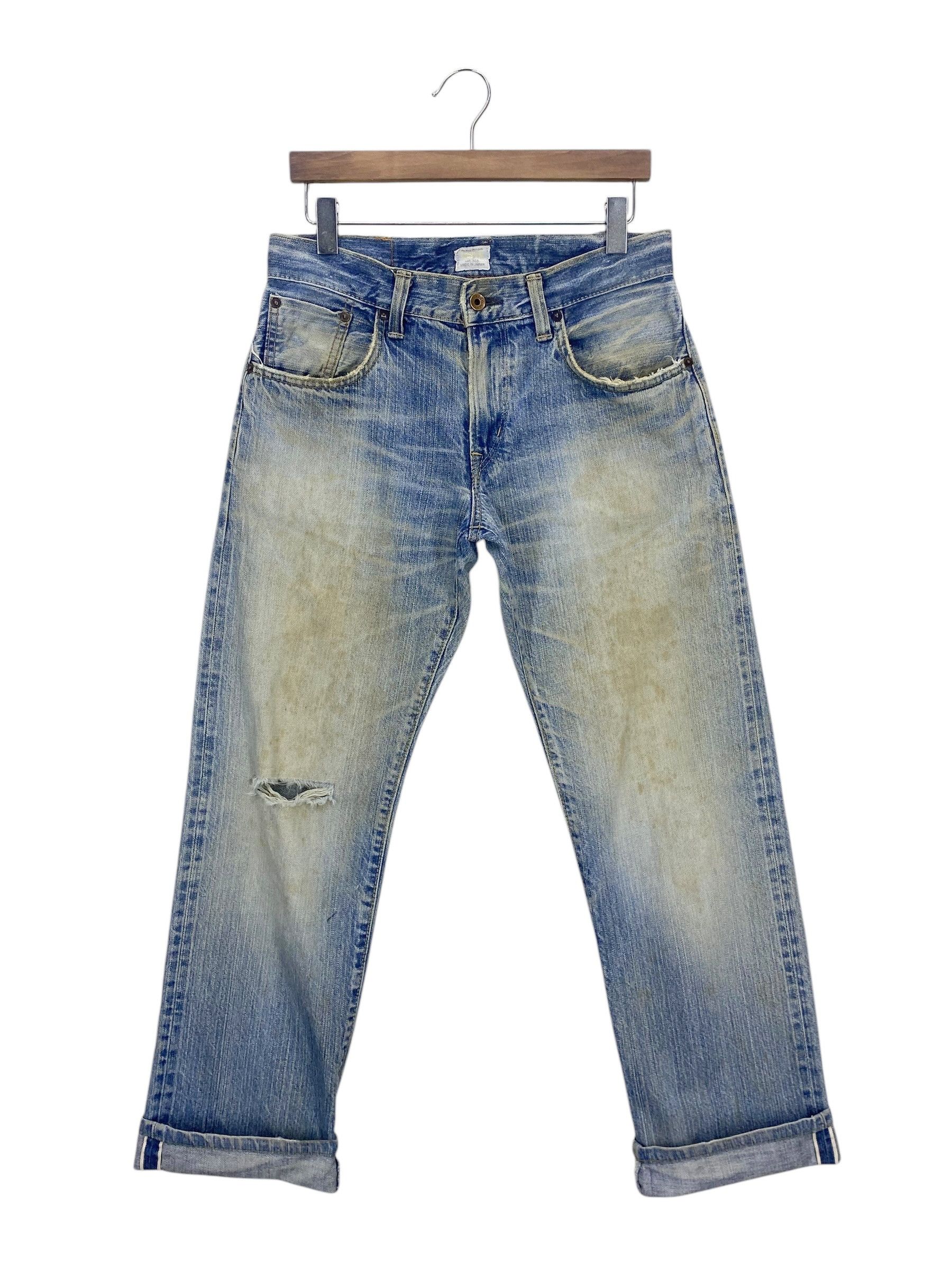 Edwin × Vintage Edwin Selvedge Denim Japanese Distressed Pants Japan Made Size US 30 / EU 46 - 1 Thumbnail