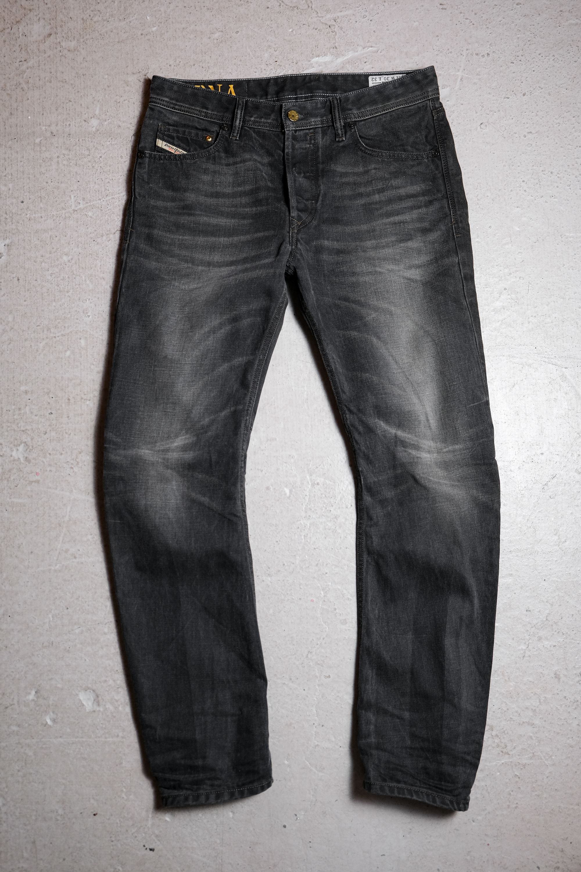 image of Diesel J-Cut Black Washed Denim Jeans, Men's (Size 30)