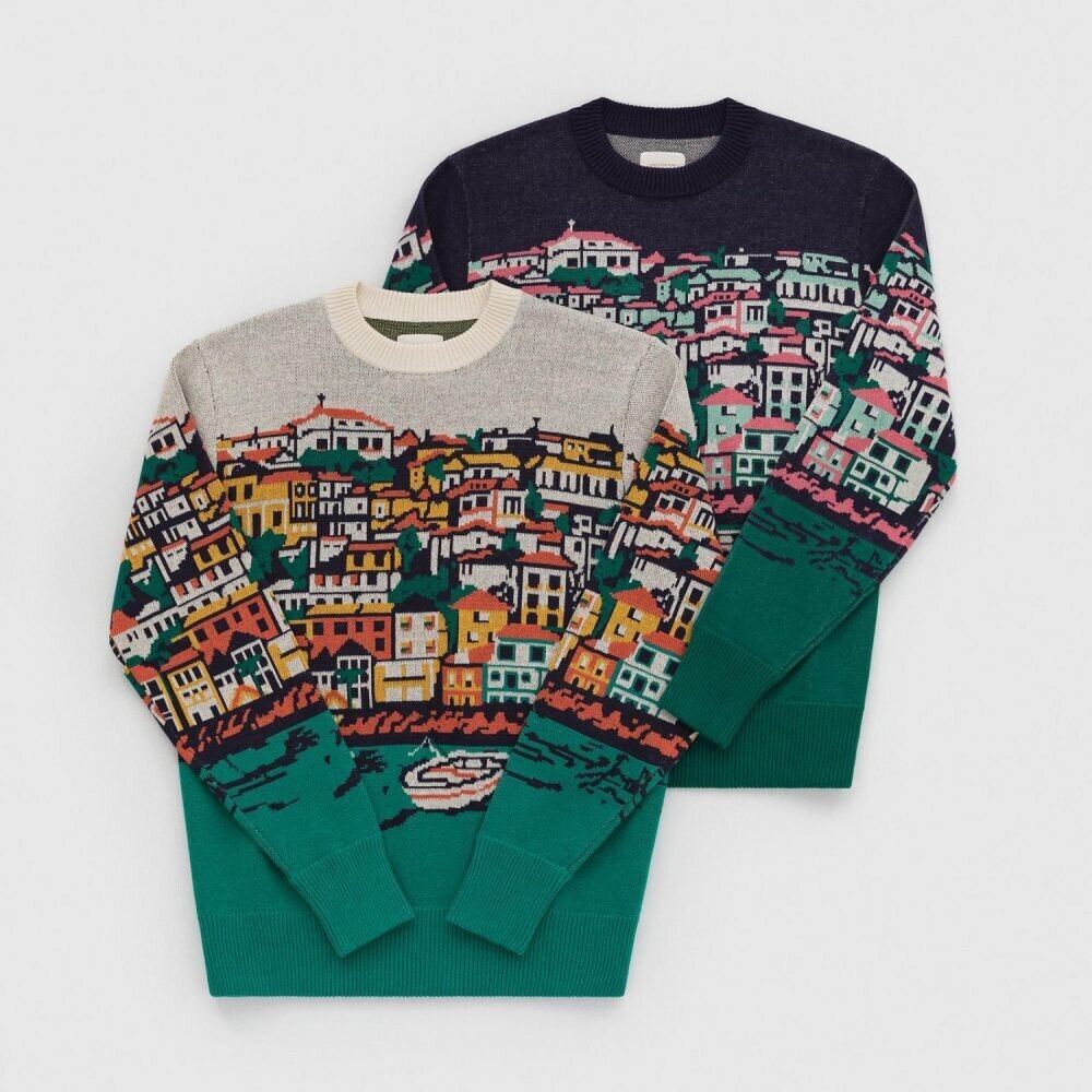 ALD Molyvos Seatown Intarsia Knit Sweater Parmesan XL SS21