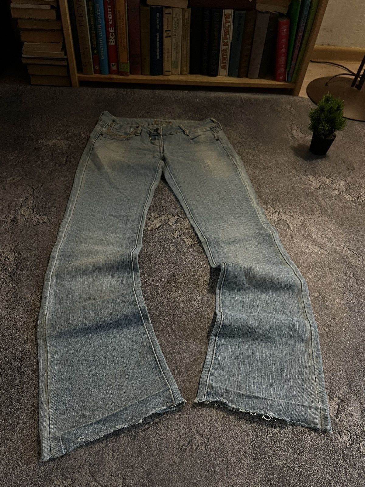 Vintage Swag Flared Y2K Jean / Light Drip Retro Number Nine Style Size US 30 / EU 46 - 1 Thumbnail