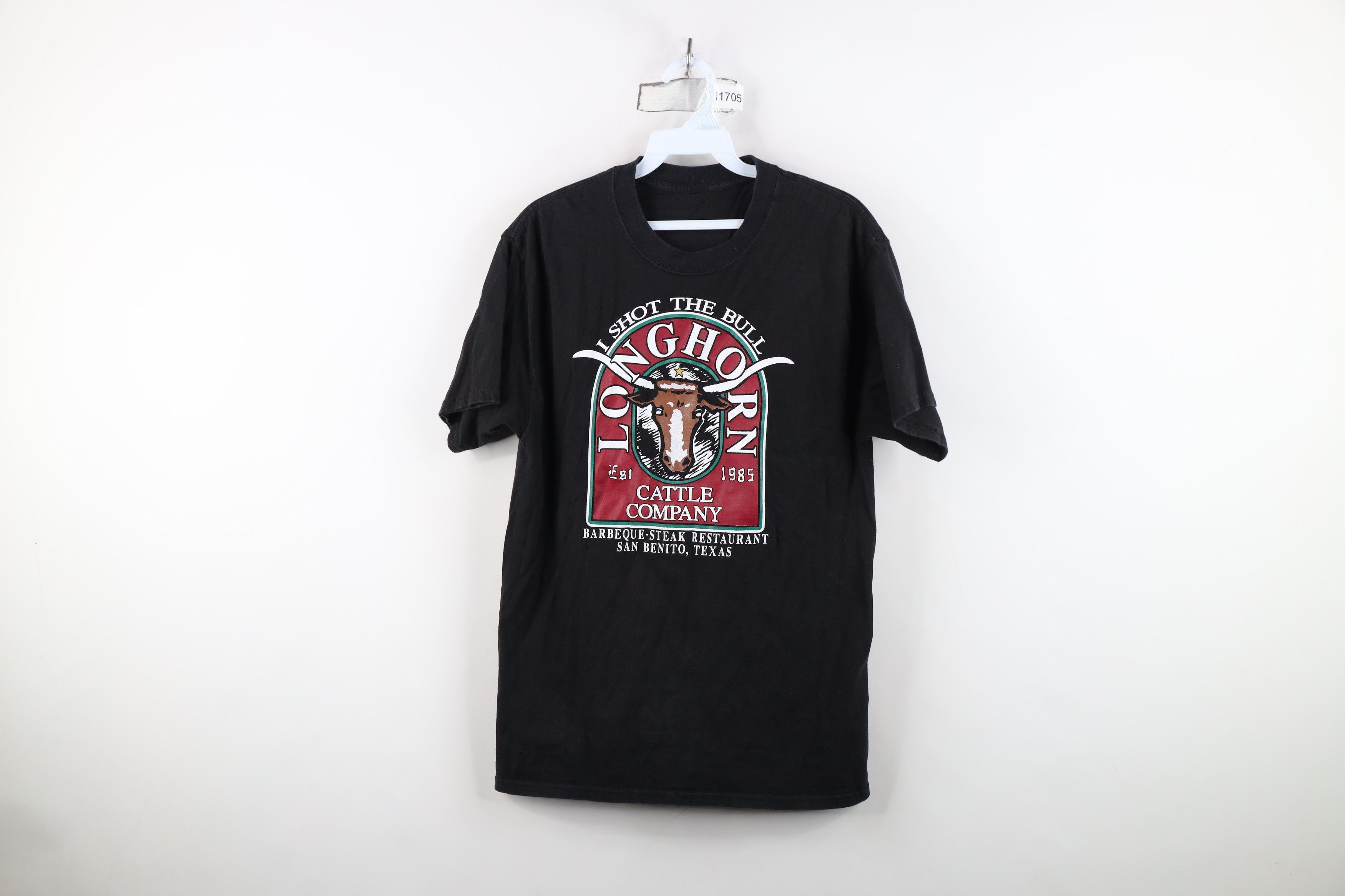 Vintage Vintage I Shot the Bull Longhorn Cattle Company BBQ T-Shirt Size US S / EU 44-46 / 1 - 1 Thumbnail