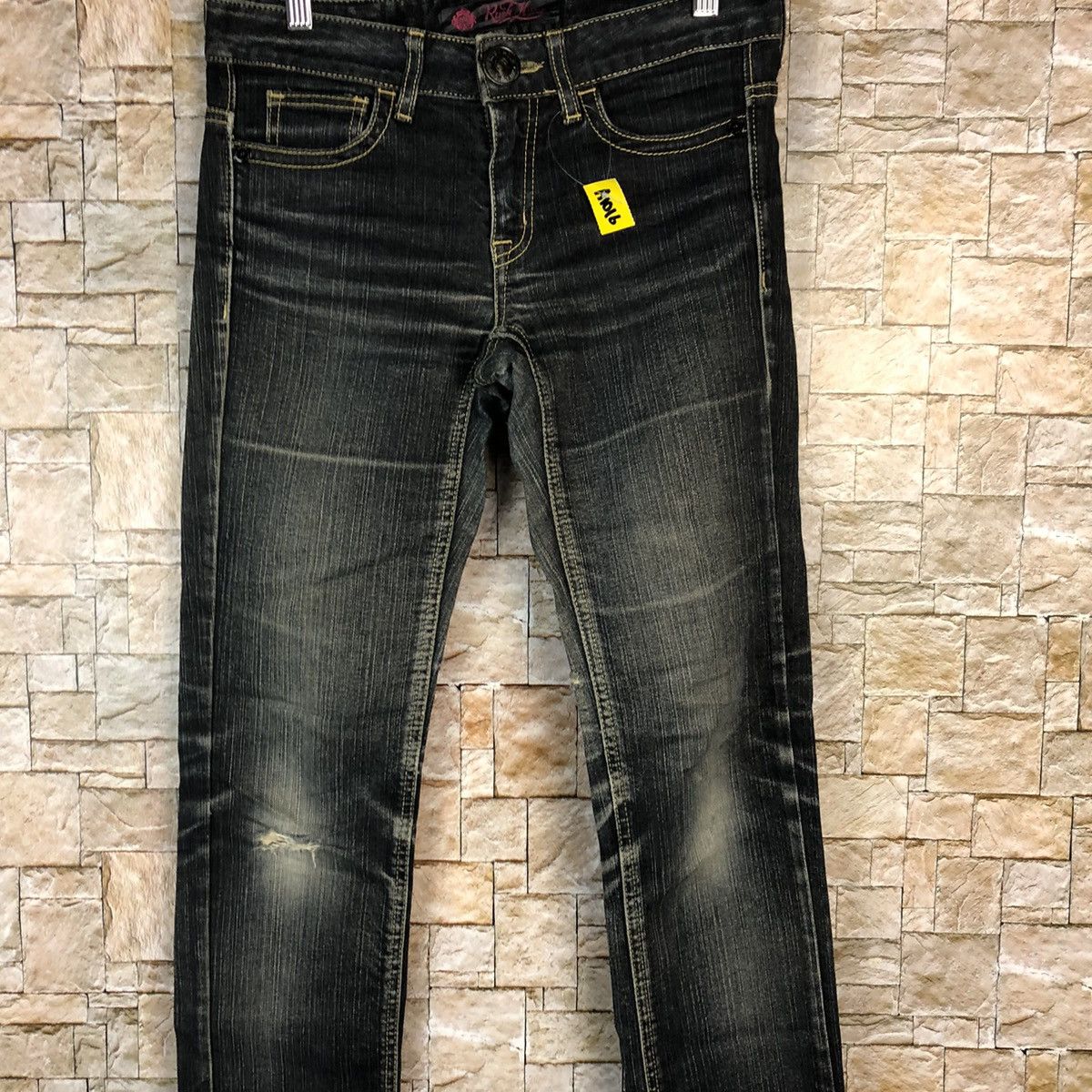 Japanese Brand Rush Nour Black Denim Pants #A1016 Size 28" / US 6 / IT 42 - 5 Thumbnail
