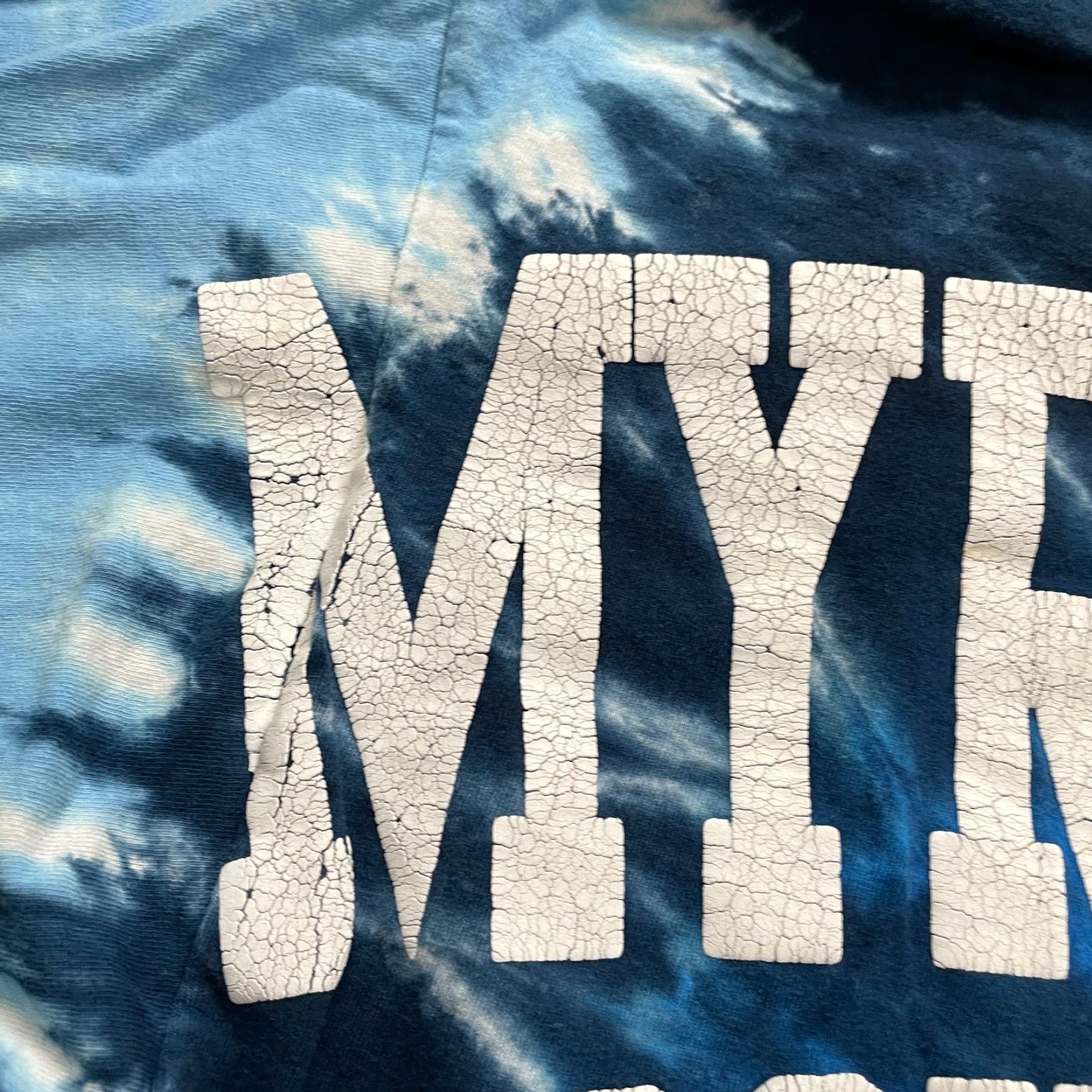 Fruit Of The Loom Fruit Of the Loom Tie Dye Tee Unisex Large Blue Long Sleeve T-Shirt Beach Casual Shirt Mens Size US L / EU 52-54 / 3 - 6 Thumbnail