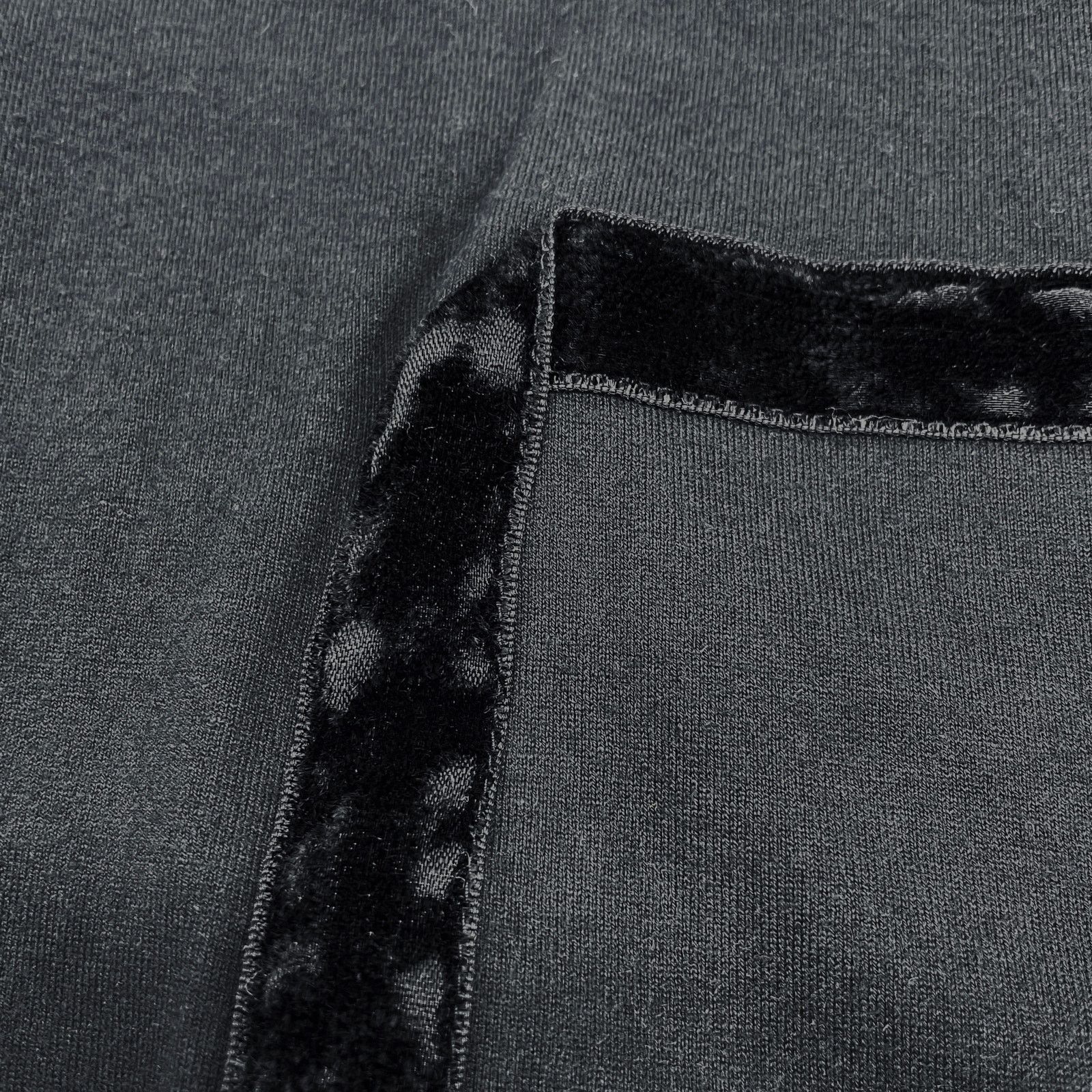 Visvim 🔴 Visvim Velour Detail T-Shirt - Black Size US S / EU 44-46 / 1 - 5 Thumbnail