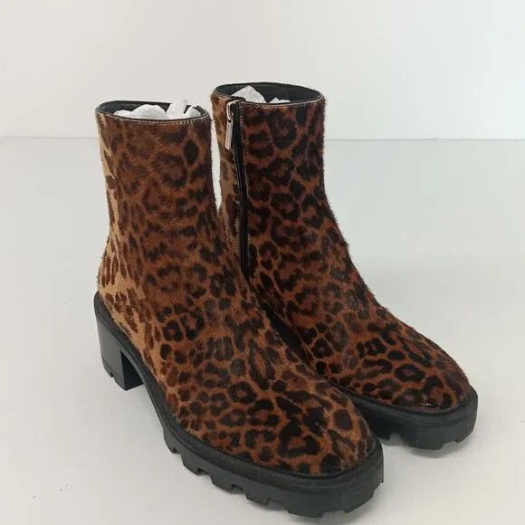Jimmy Choo Jimmy Choo Mava Leopard-Print Fur Ankle Boots - EU36/US6 Size US 6.5 / IT 36.5 - 2 Thumbnail