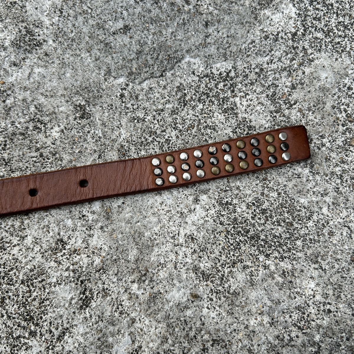 Vintage Vintage studded leather belt (Kapital Style) Size ONE SIZE - 11 Thumbnail