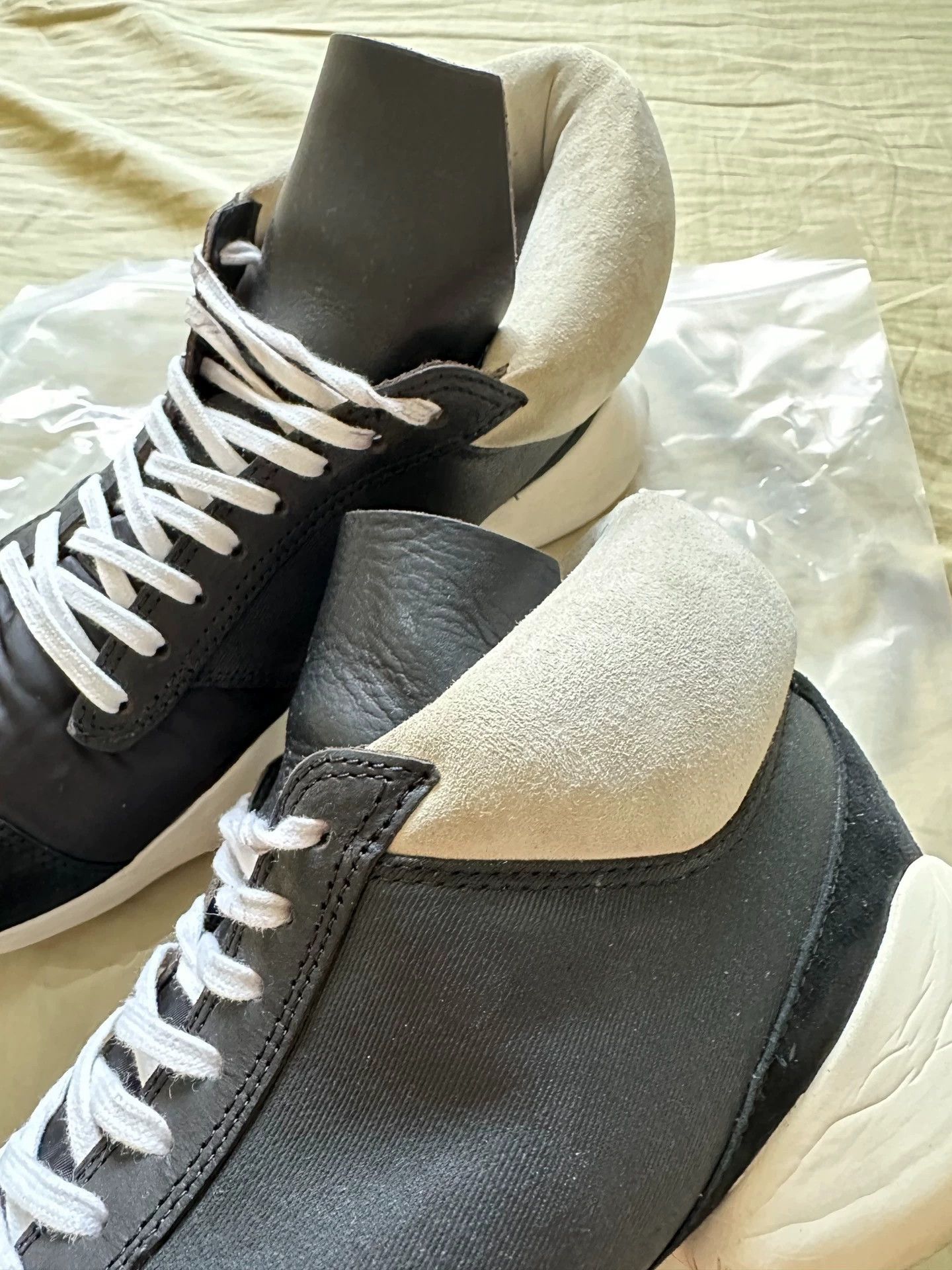 Rick Owens Rick Owens x Adidas RO Runner OG Black White Tank Sneaker Size US 9.5 / EU 42-43 - 3 Thumbnail