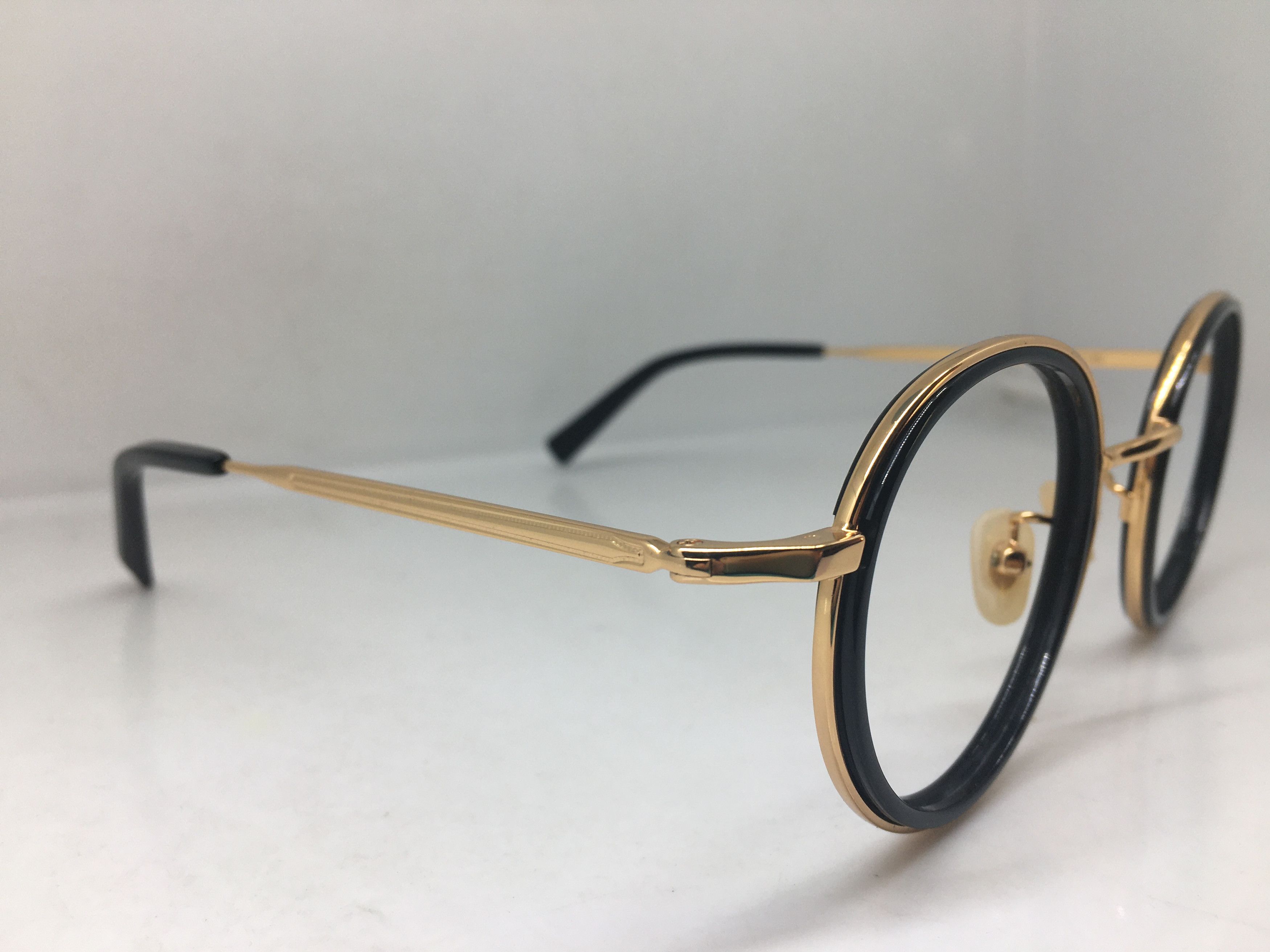 Other Manomos Gold Round Eyeglasses Frame GREAT GATSBY Size ONE SIZE - 2 Thumbnail