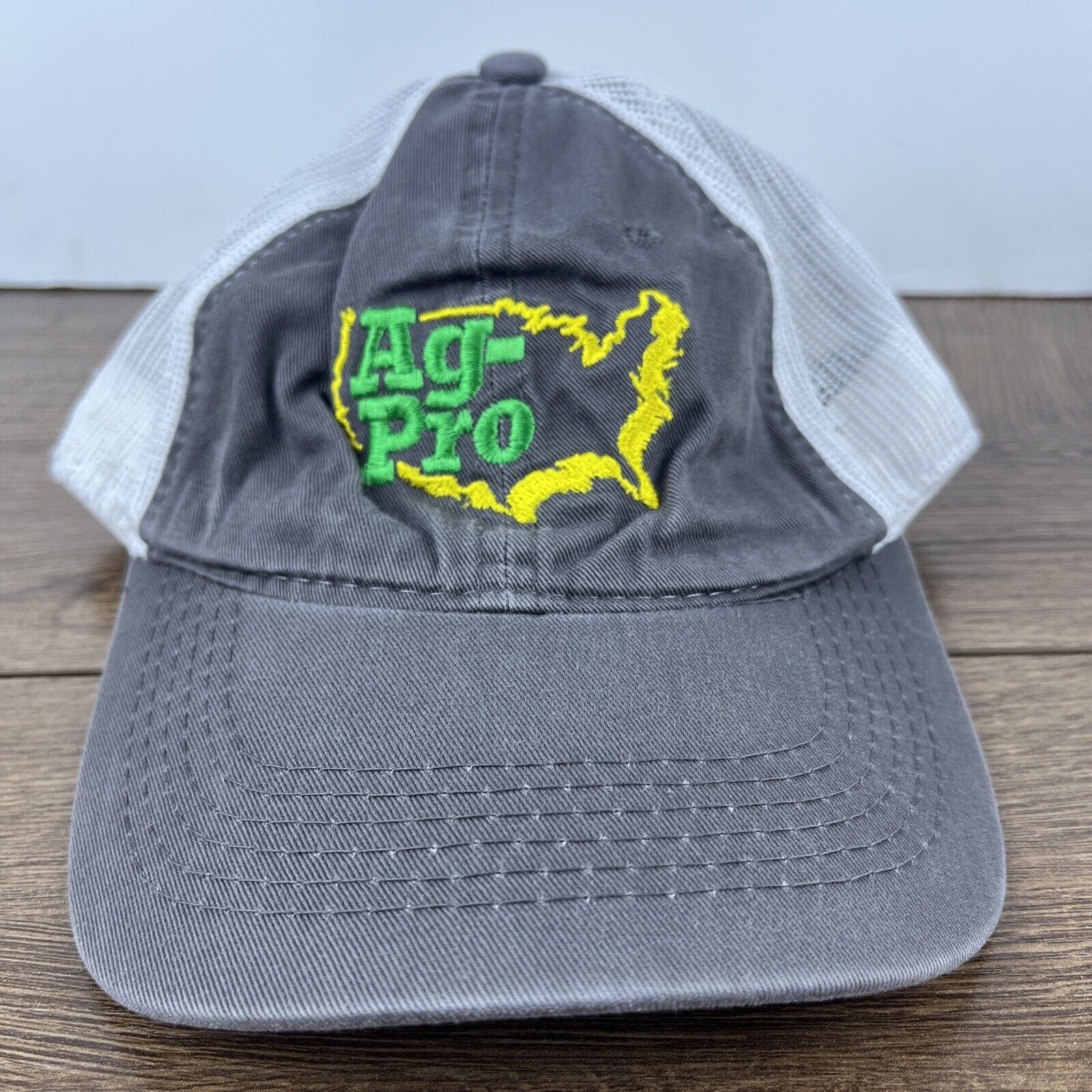 Other AG-Pro Hat Ag Pro Gray Hat Adjustable Adult Size Hat Gray Ca Size ONE SIZE - 2 Thumbnail