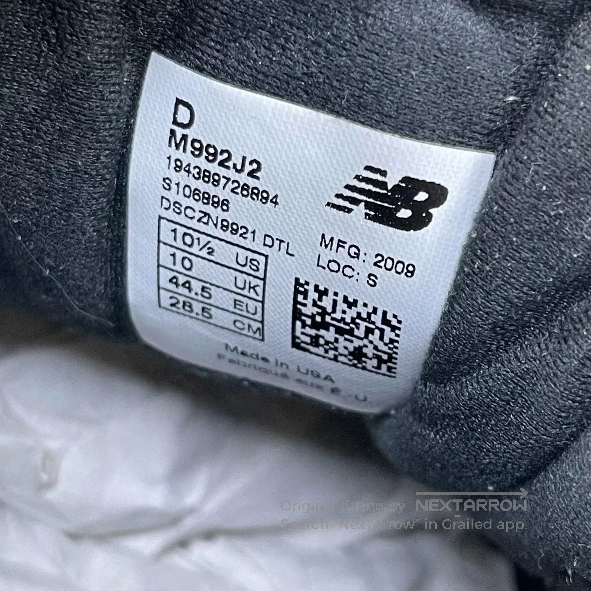 JJJJound JJJJound x New Balance M992J2 Sneakers. Size US 10.5 / EU 43-44 - 5 Thumbnail