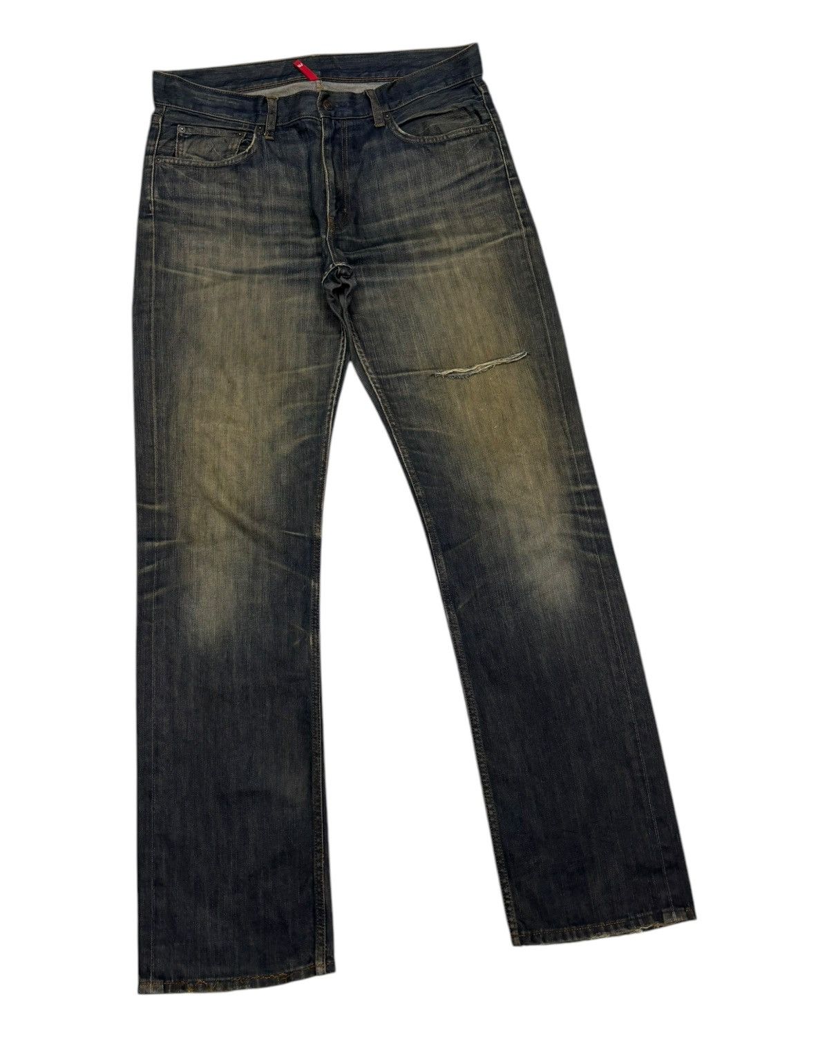 Undercover × Uniqlo DISTRESSED DENIM RUSTY MUD WASH UNIQLO UNDERCOVER STYLE JEAN Size US 36 / EU 52 - 5 Thumbnail