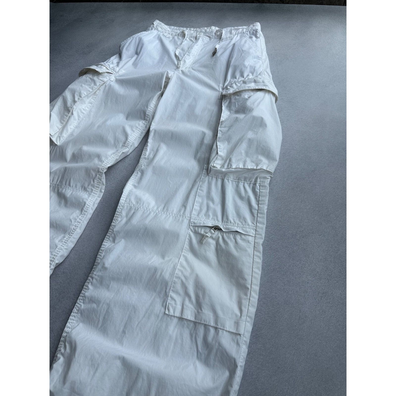 Burberry Burberry London White Baggy Men’s Cargo Pants Size US 32 / EU 48 - 6 Thumbnail