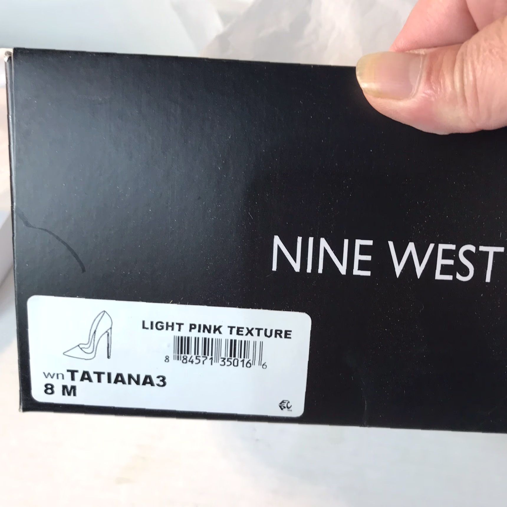 Nine West Nine West Tatiana3 Pink Glitter Faux Leather Pump Women's Size 8M High Heel Stiletto Size US 8 / IT 38 - 7 Thumbnail